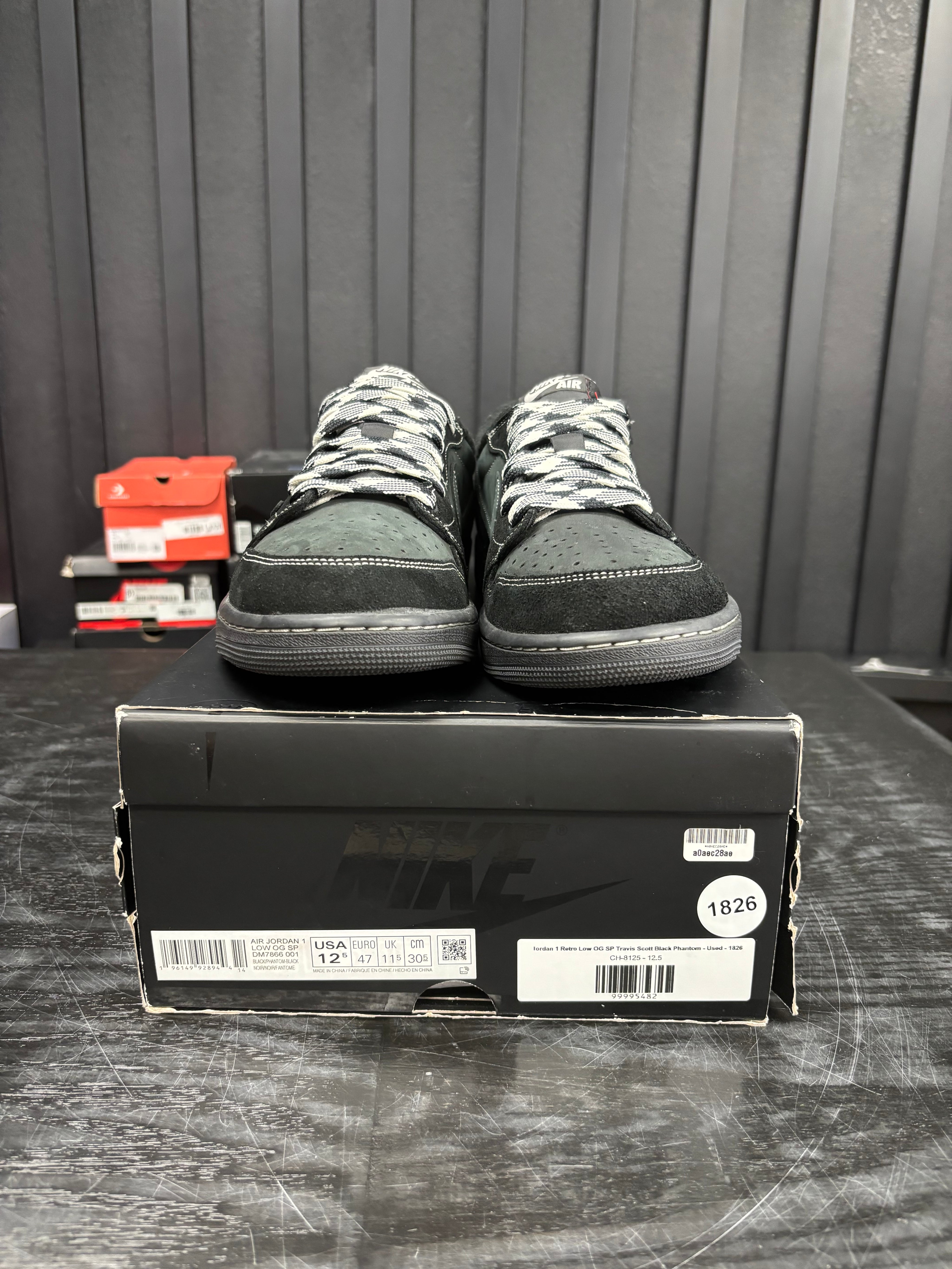 Jordan 1 Retro Low OG SP Travis Scott Black Phantom - Used - 1826