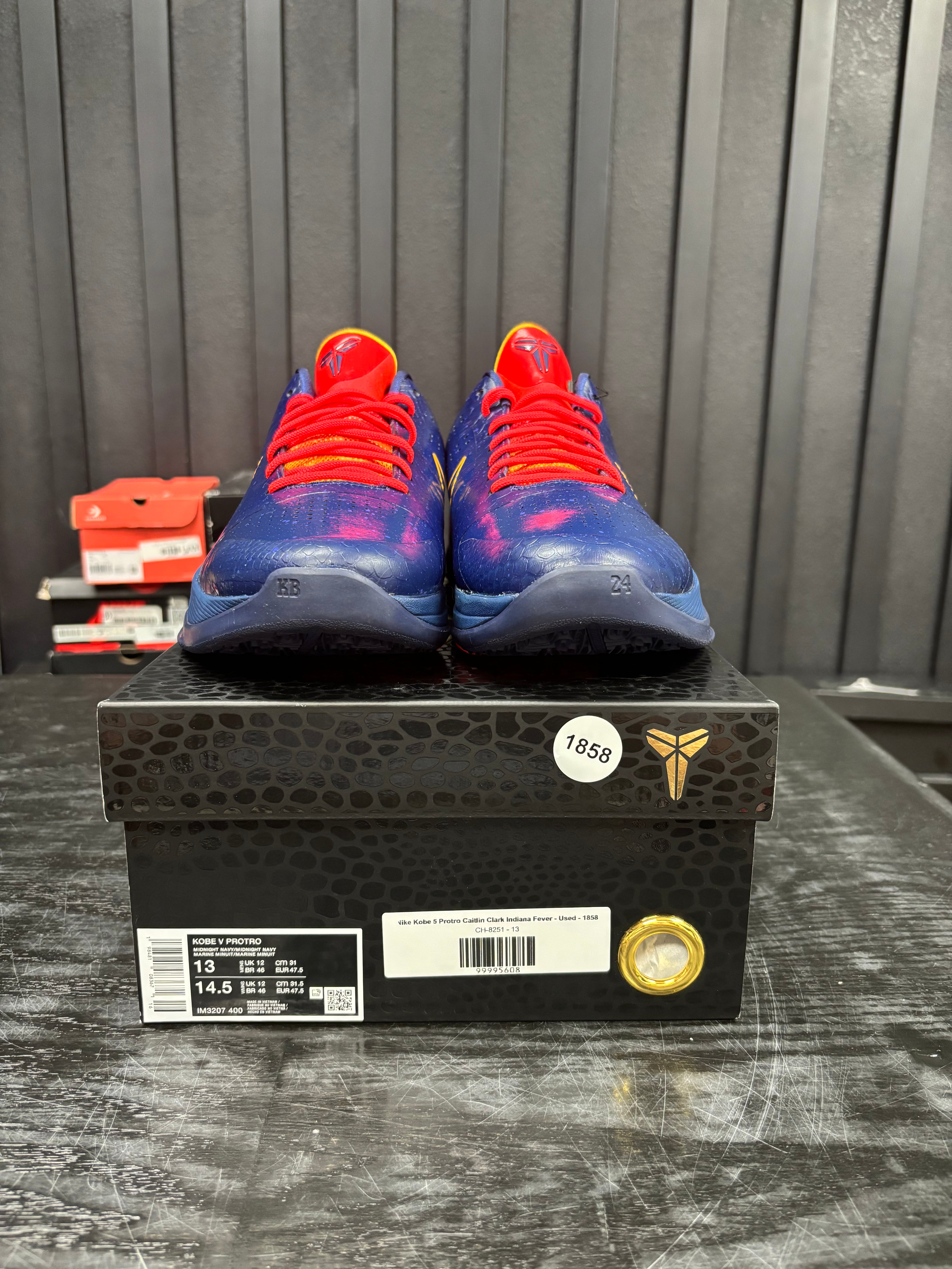 Nike Kobe 5 Protro Caitlin Clark Indiana Fever - Used - 1858