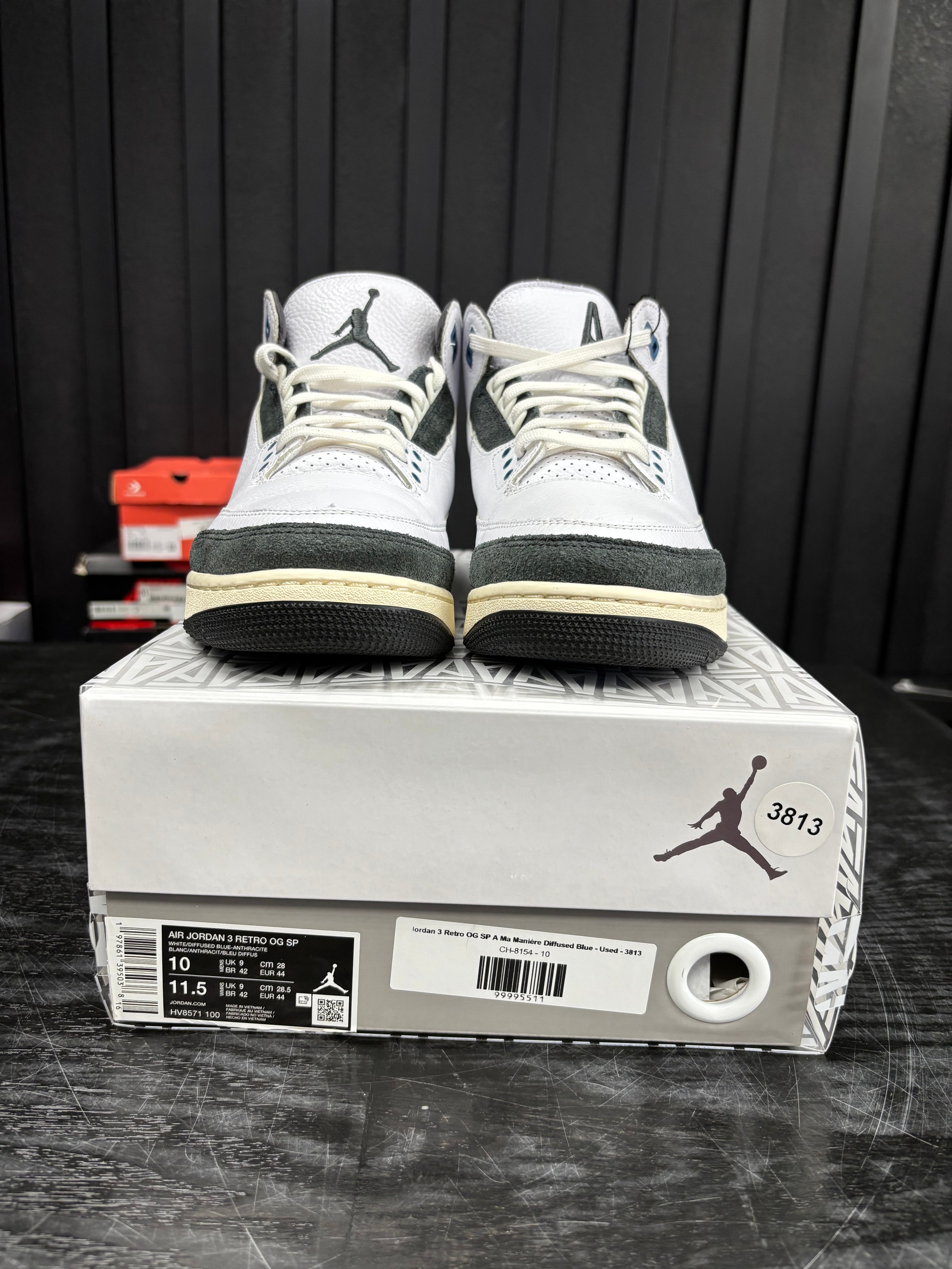 Jordan 3 Retro OG SP A Ma Maniére Diffused Blue - Used - 3813