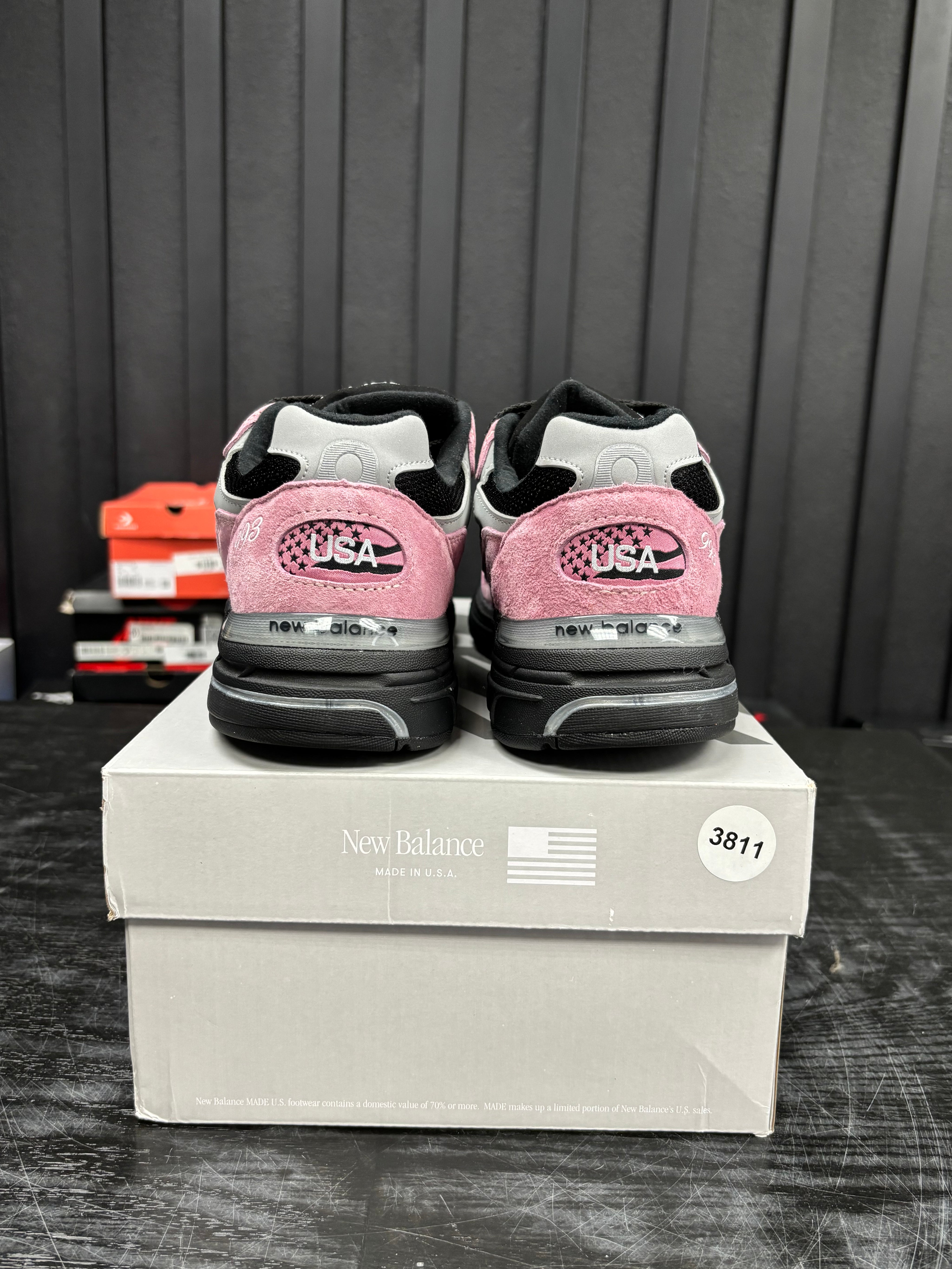 New Balance 993 MiUSA Pink Taffy - Used - 3811