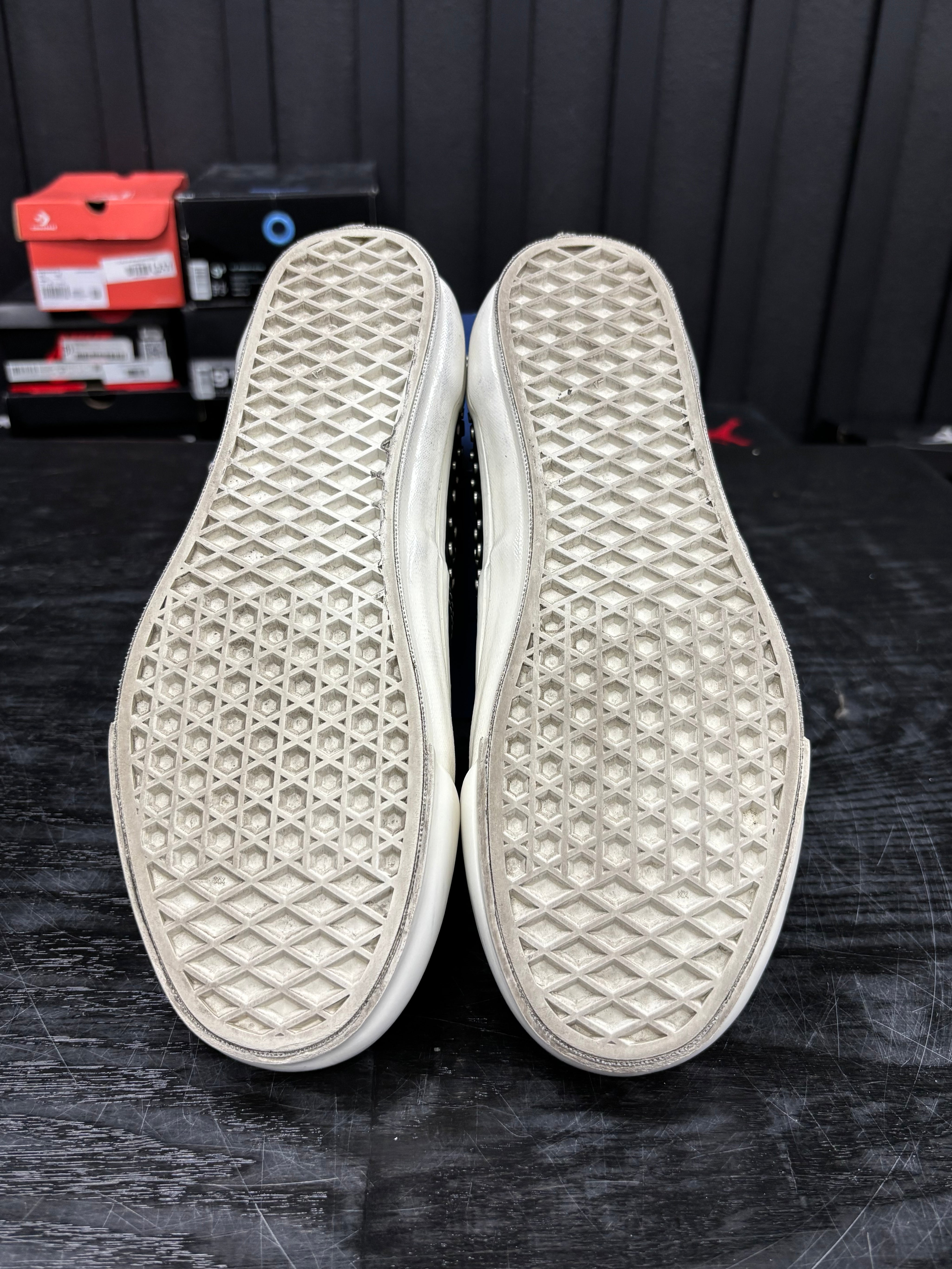 Vans Premium Authentic Nocturnal Black Studded Leather - Used - 1850