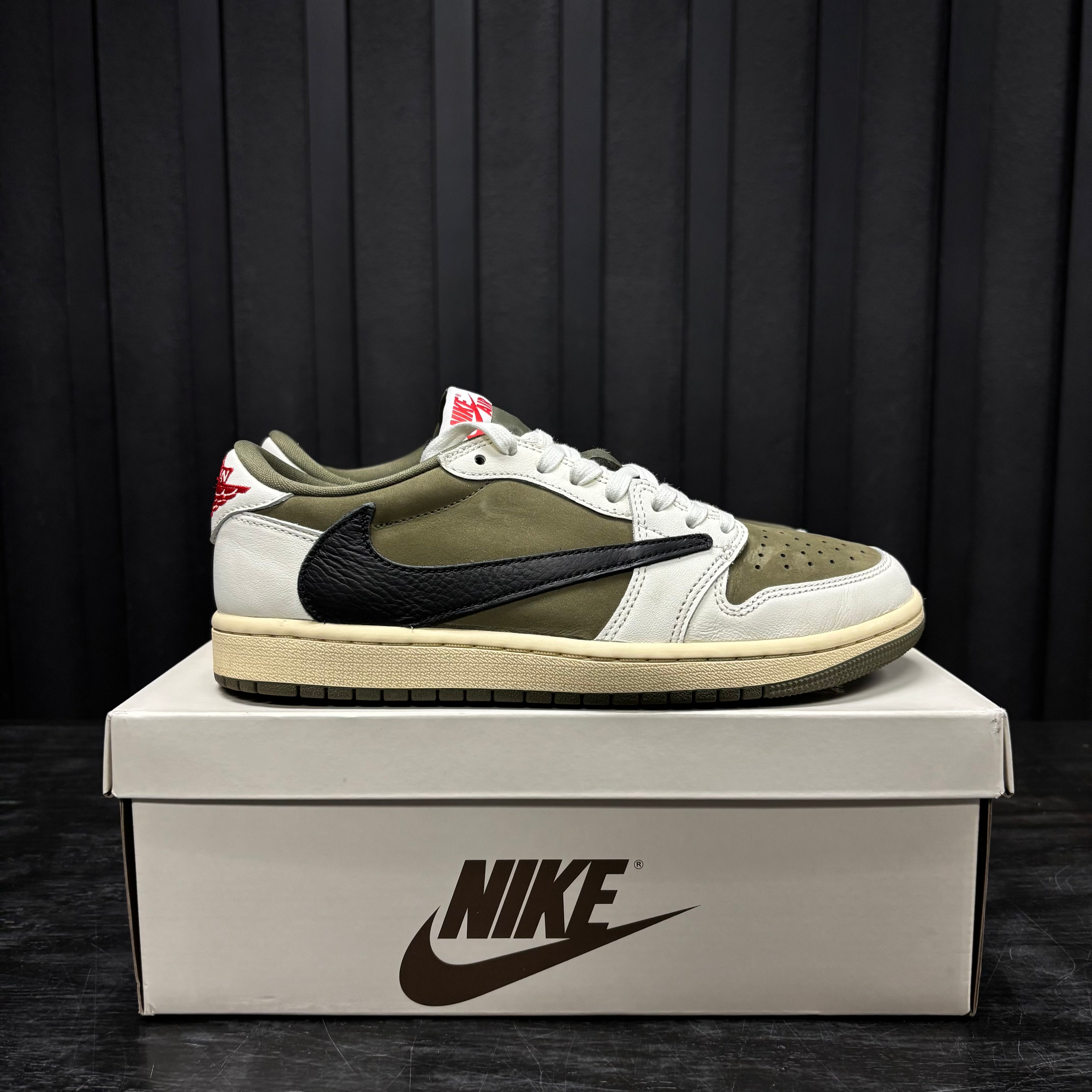 Jordan 1 Retro Low OG SP Travis Scott Medium Olive - Used - 1855