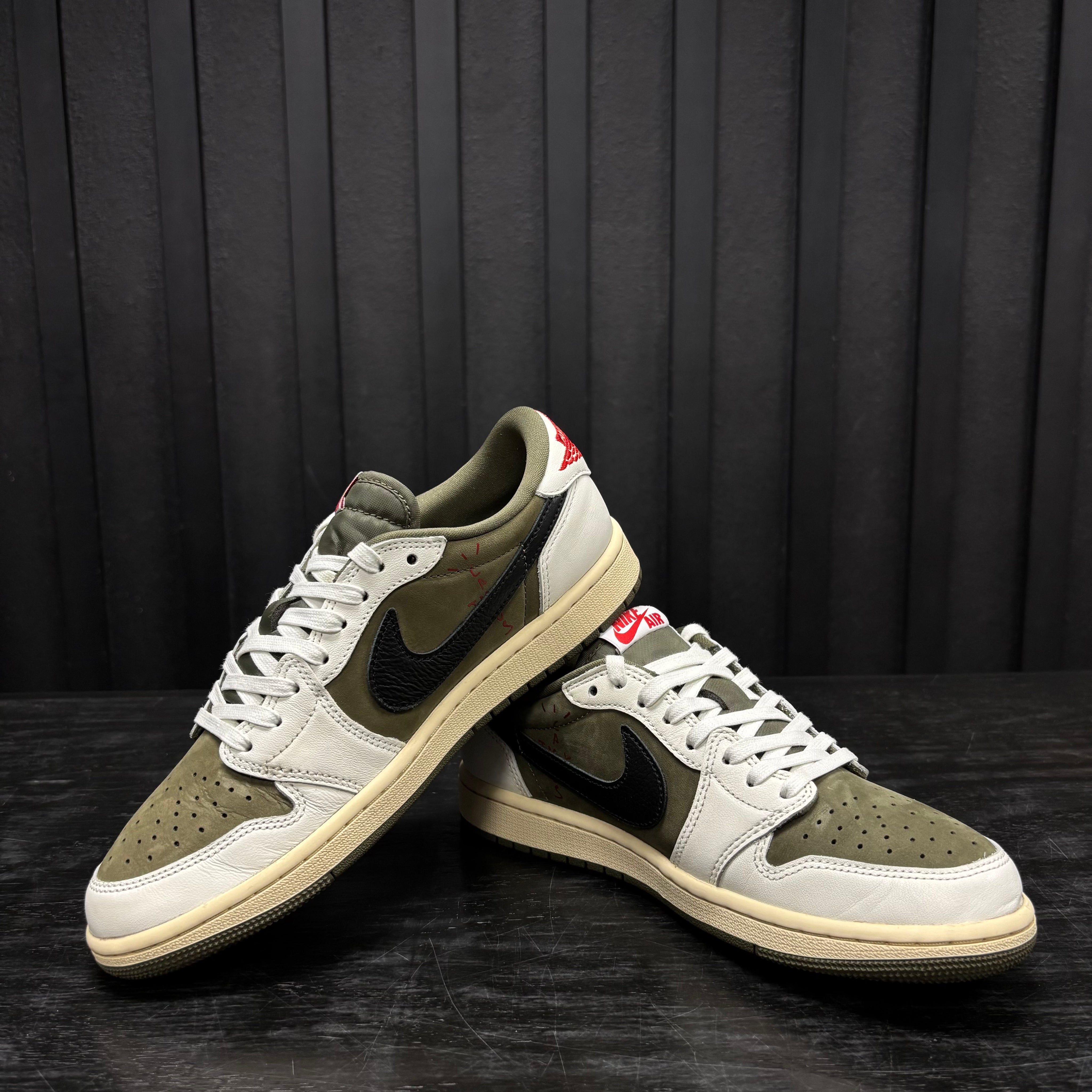 Jordan 1 Retro Low OG SP Travis Scott Medium Olive - Used - 1855