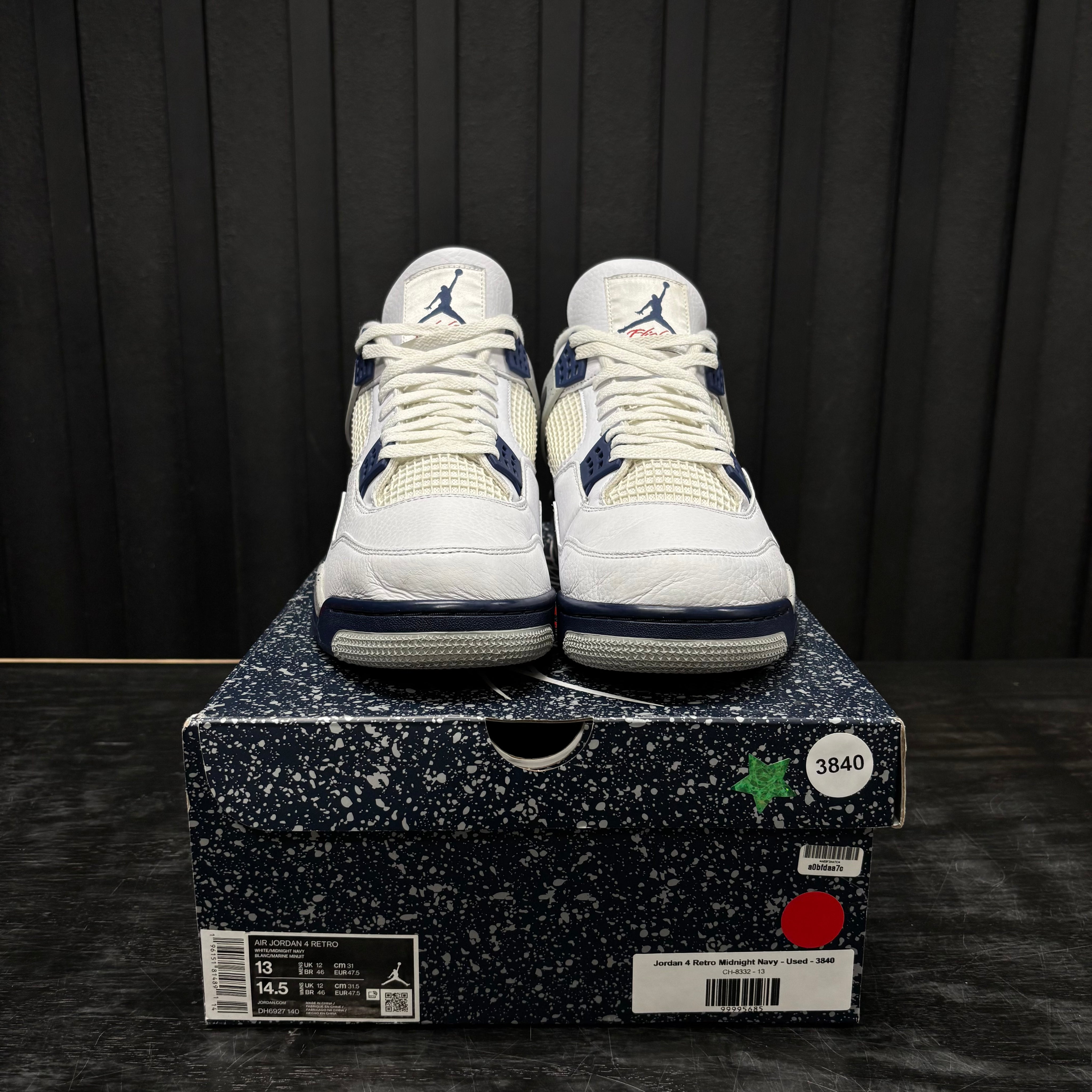 Jordan 4 Retro Midnight Navy - Used - 3840