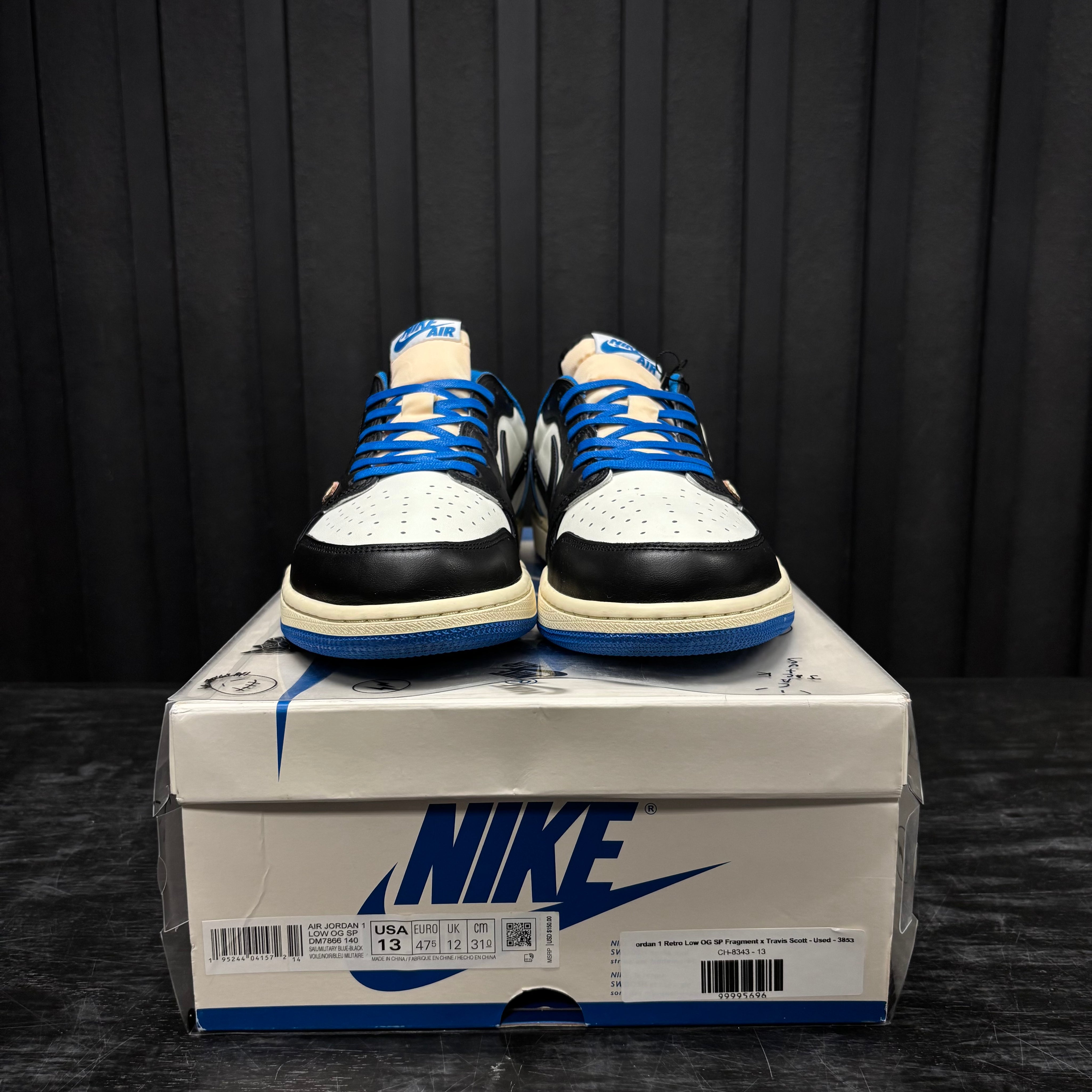 Jordan 1 Retro Low OG SP Fragment x Travis Scott - Used - 3853