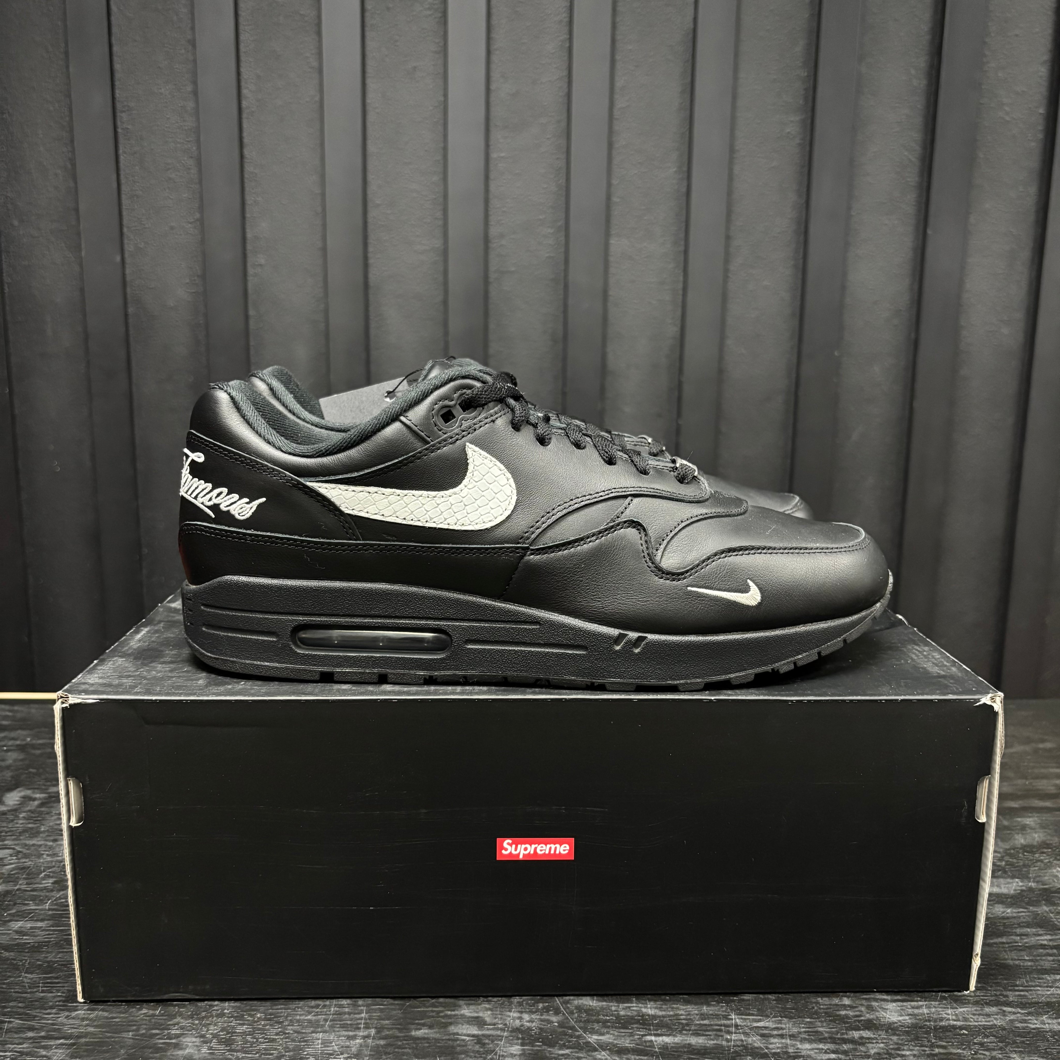 Nike Air Max 1 '87 SP Supreme Black White - Used - 3843