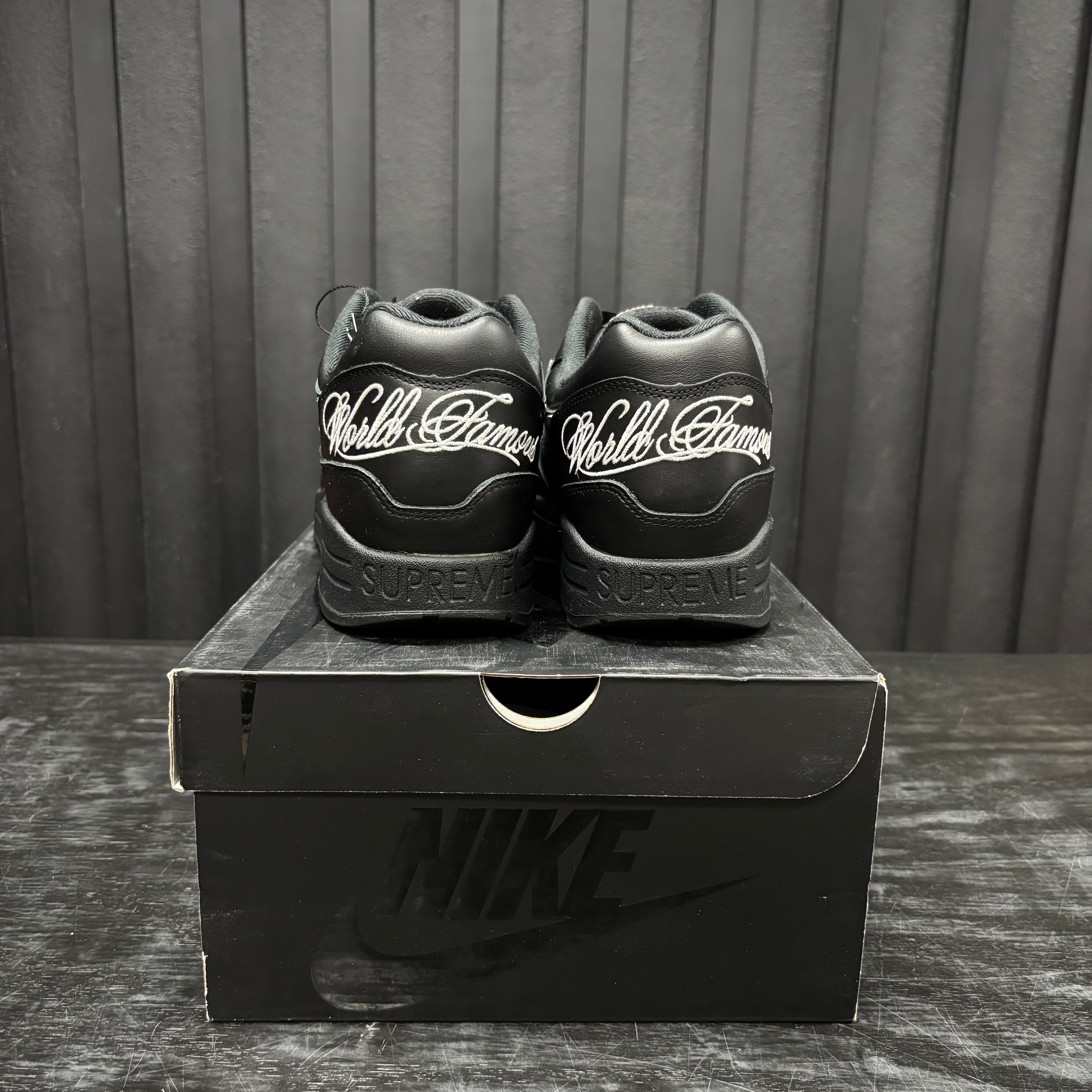 Nike Air Max 1 '87 SP Supreme Black White - Used - 3843