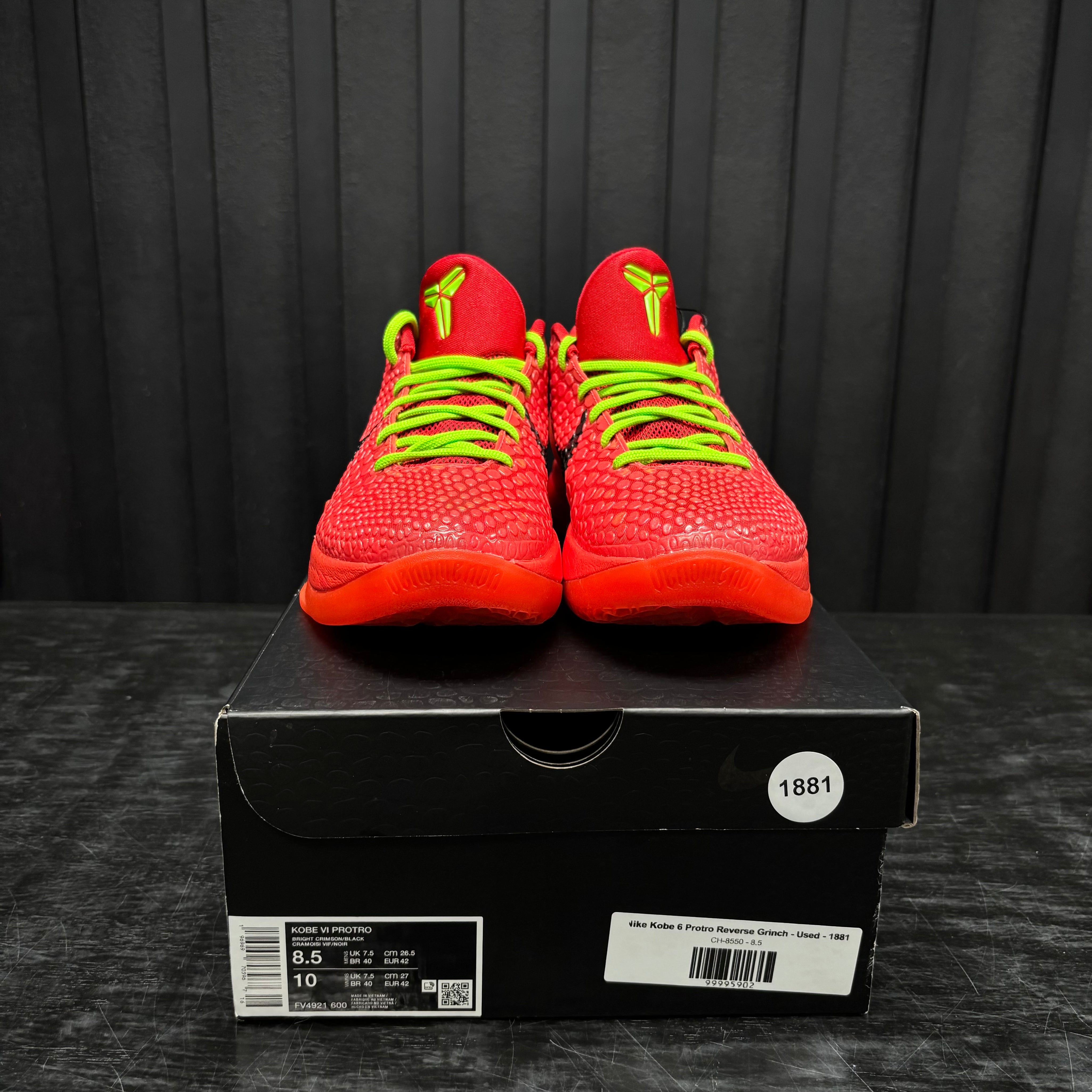 Nike Kobe 6 Protro Reverse Grinch - Used - 1881