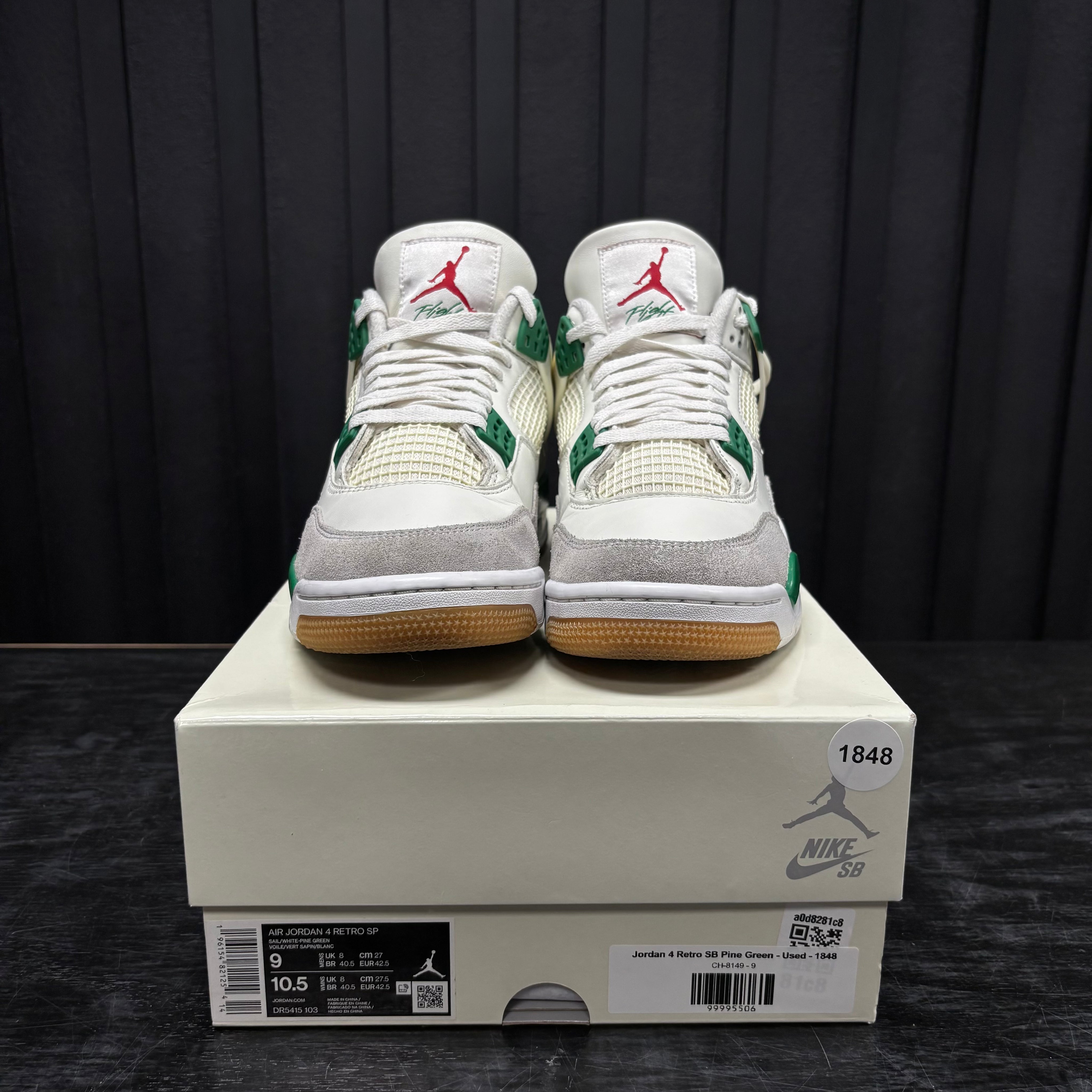 Jordan 4 Retro SB Pine Green - Used - 1848