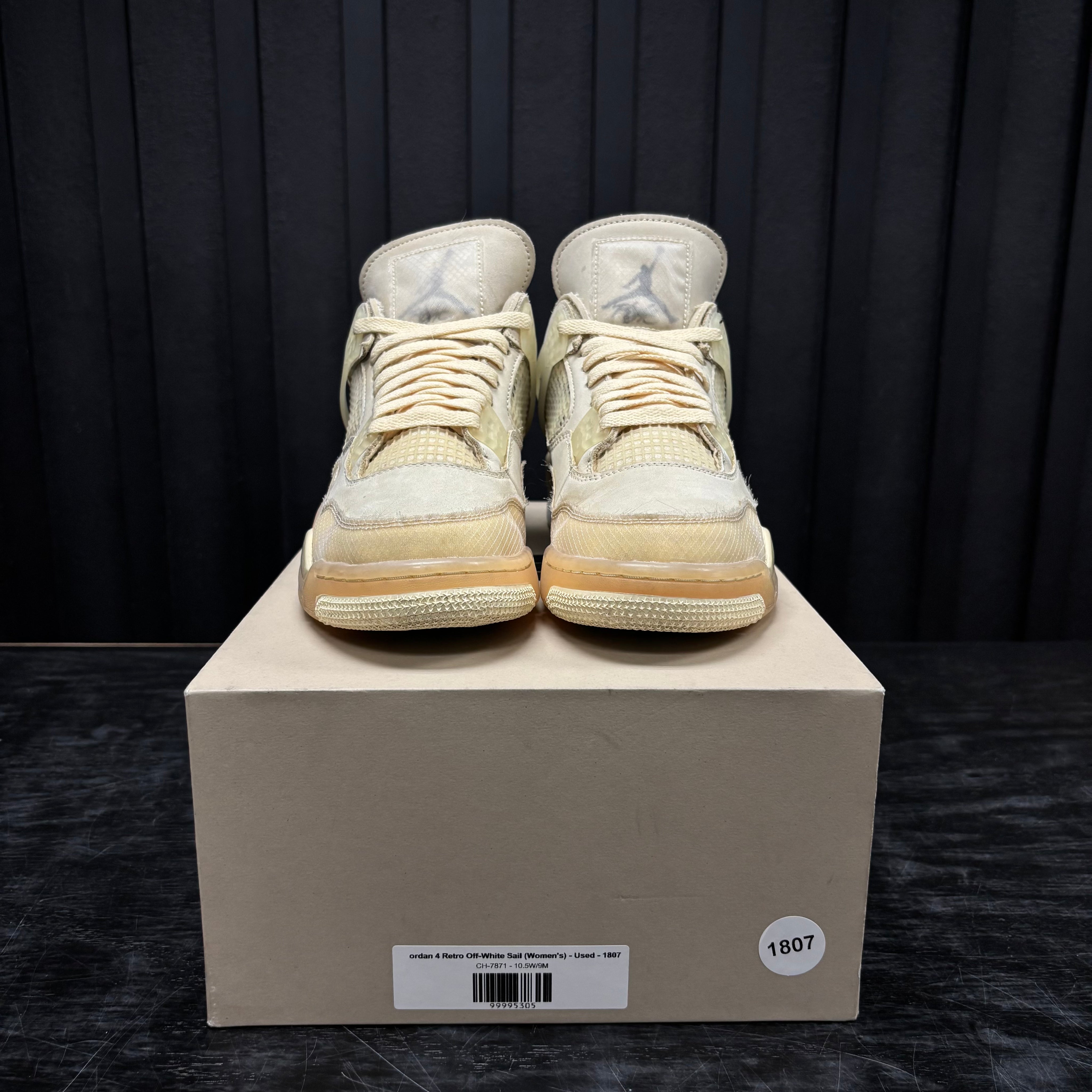 Jordan 4 Retro Off-White Sail (Women's) - Used - 1807