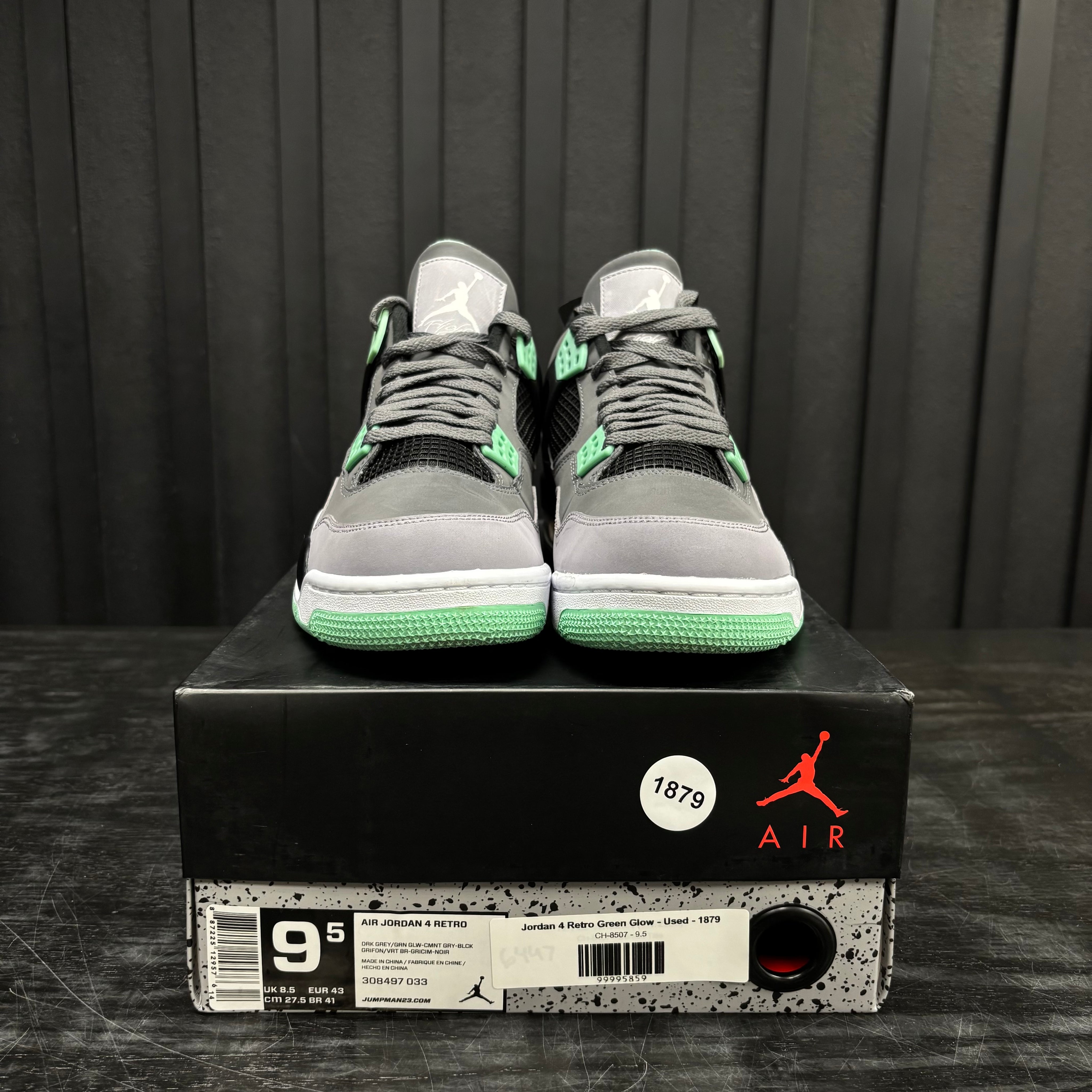 Jordan 4 Retro Green Glow - Used - 1879