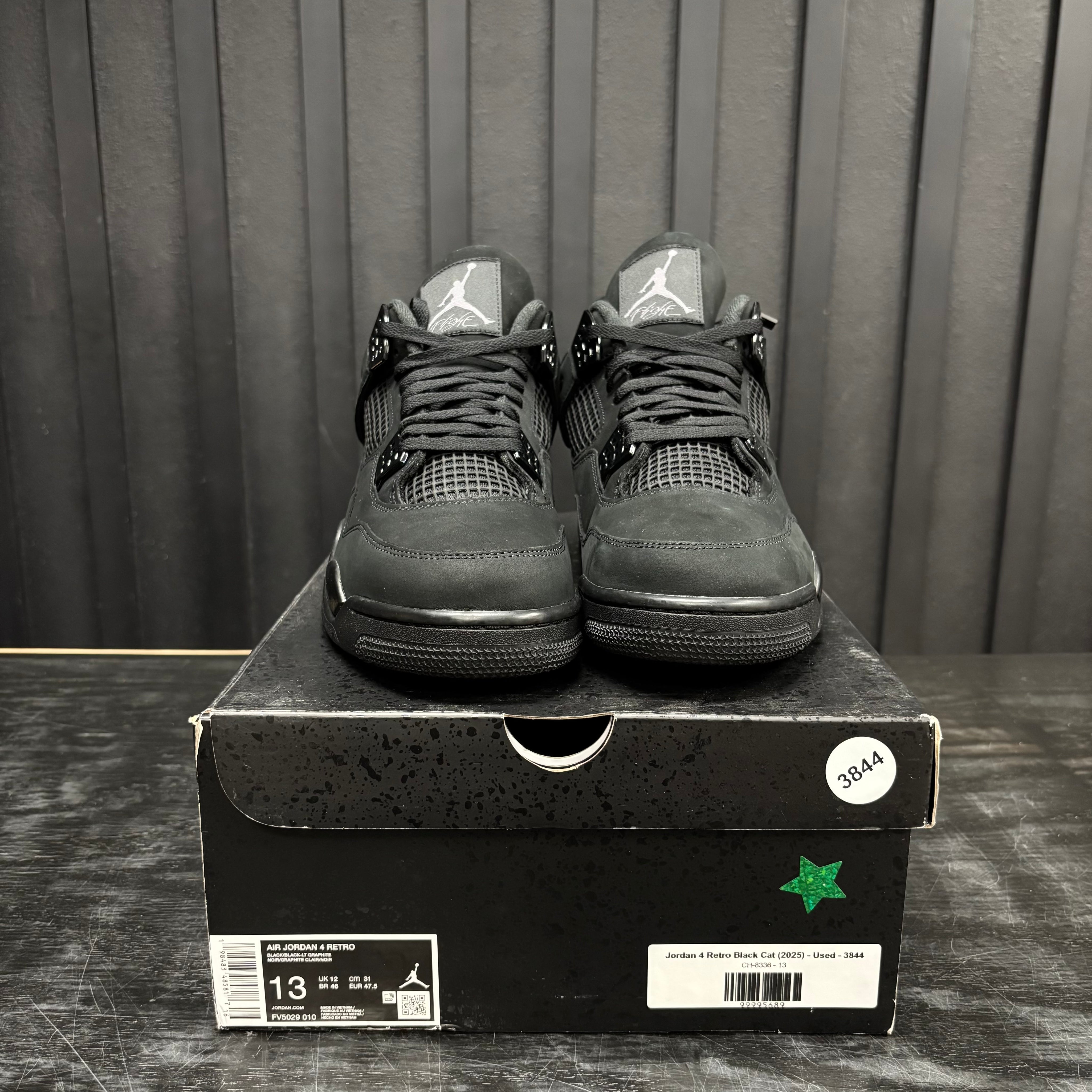 Jordan 4 Retro Black Cat (2025) - Used - 3844