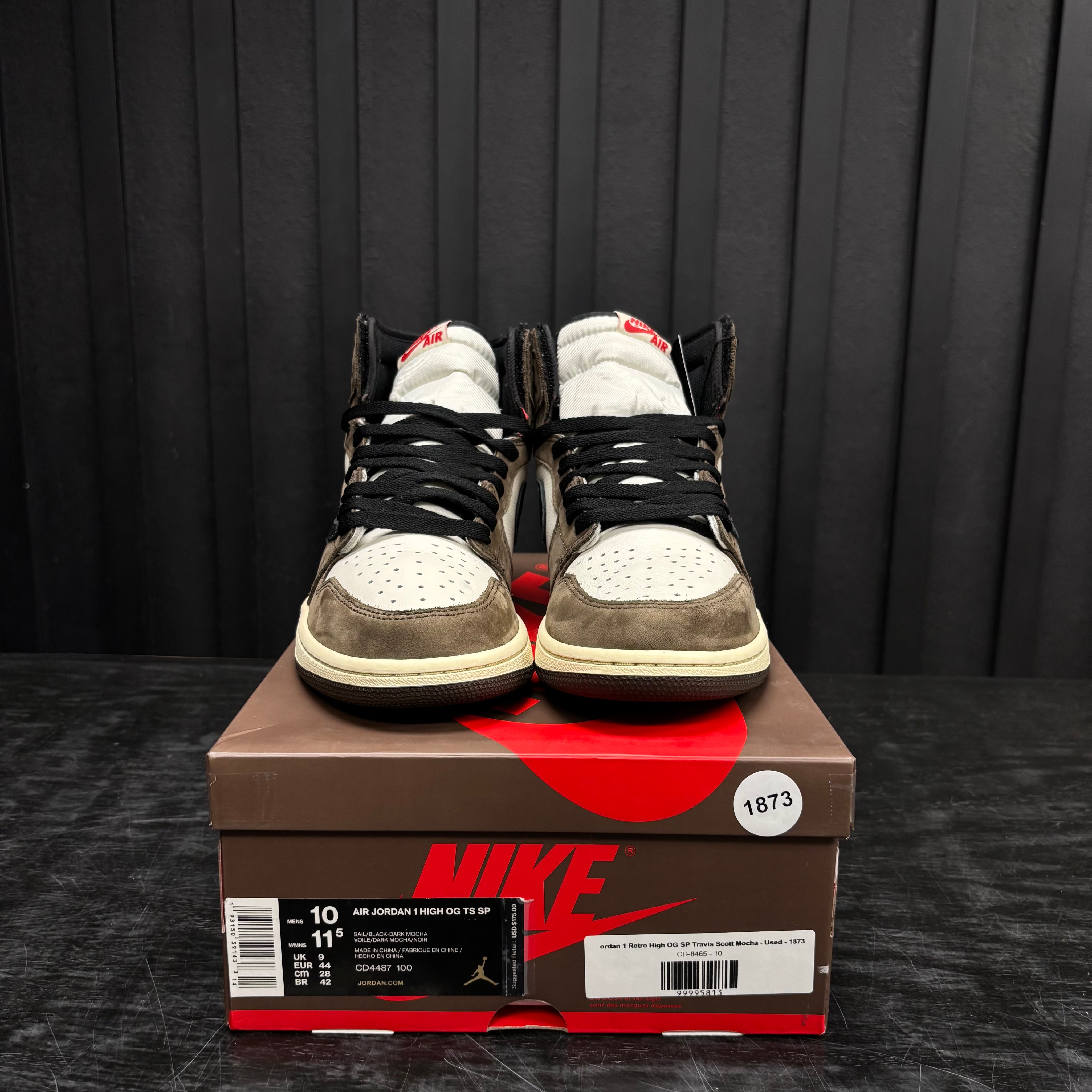 Jordan 1 Retro High OG SP Travis Scott Mocha - Used - 1873