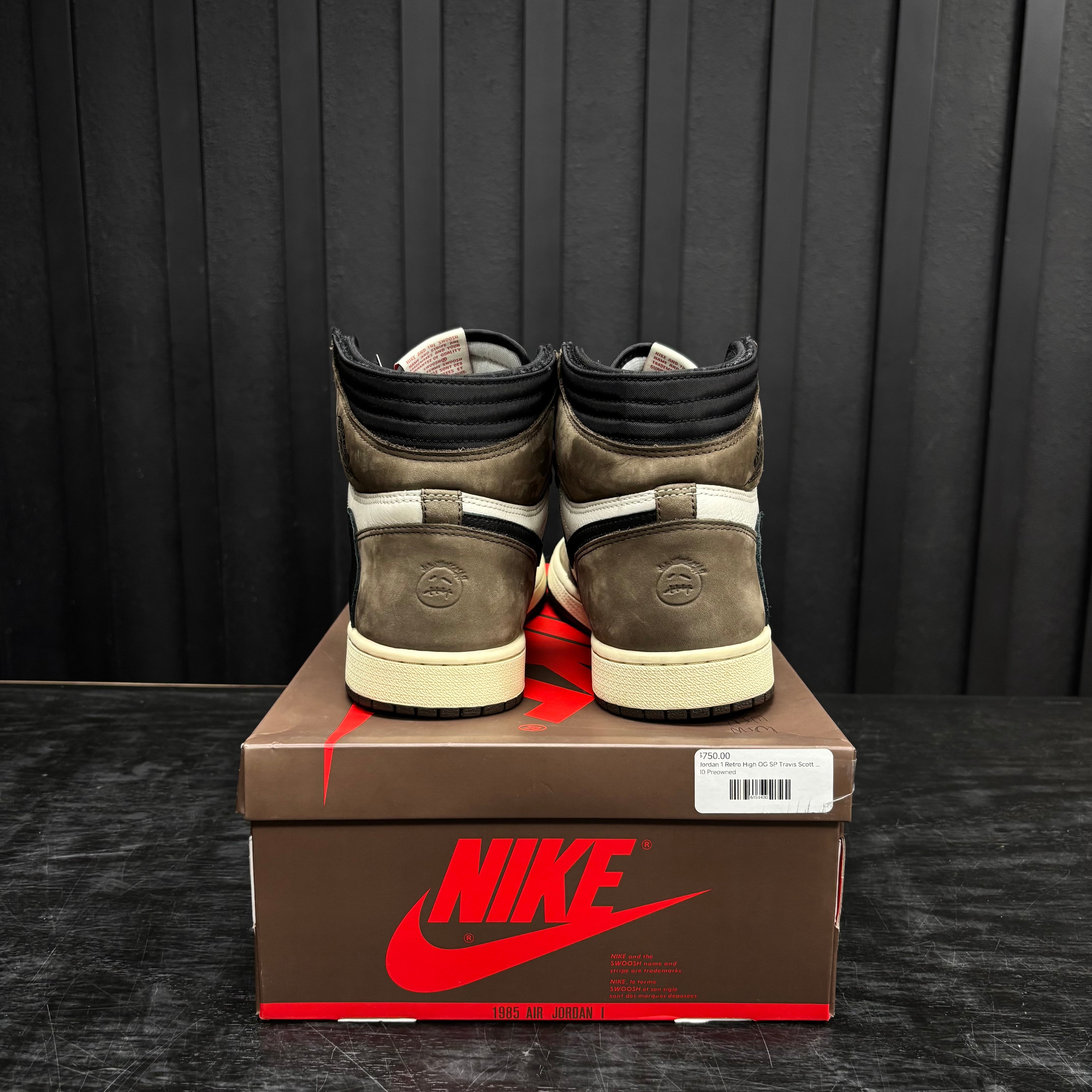 Jordan 1 Retro High OG SP Travis Scott Mocha - Used - 1873