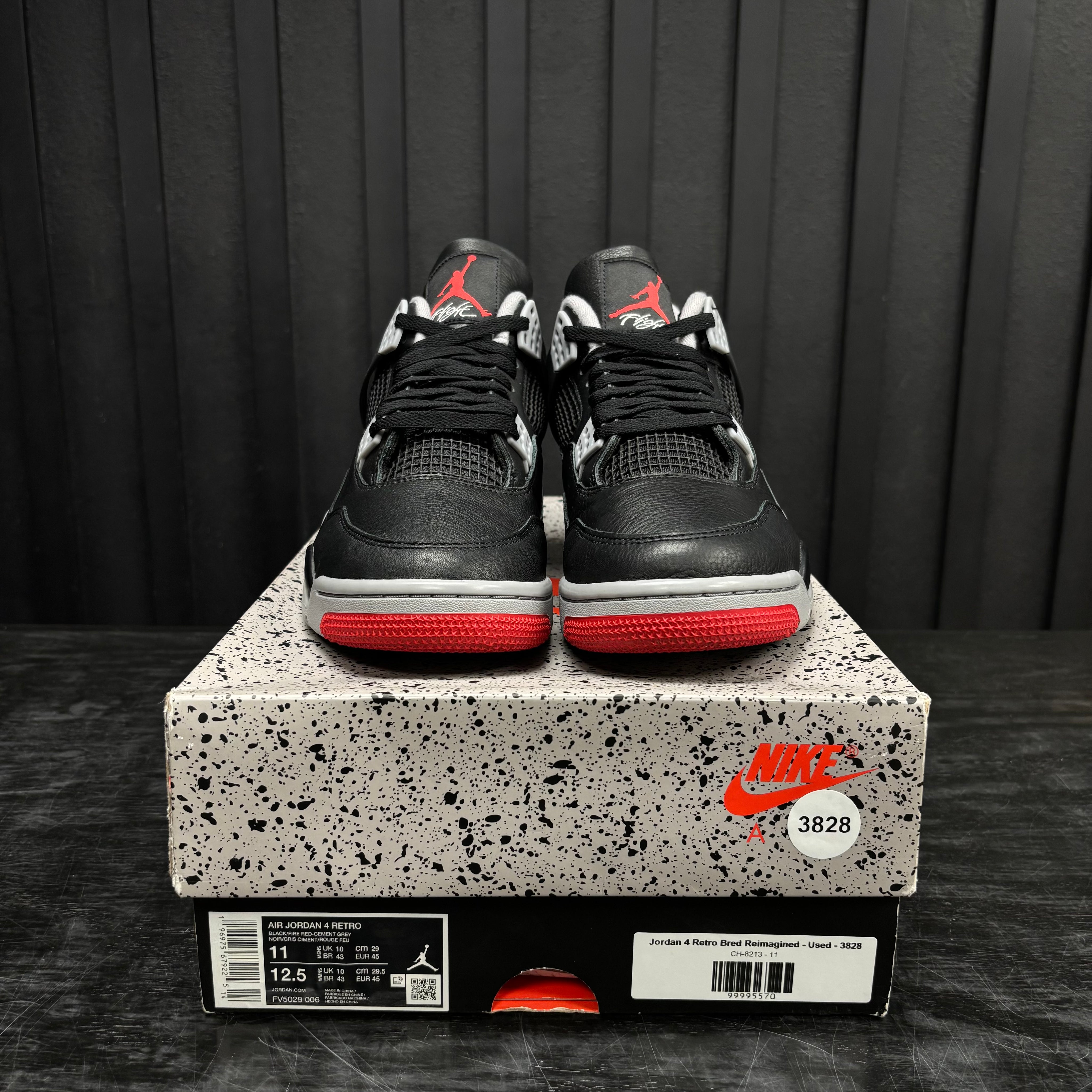 Jordan 4 Retro Bred Reimagined - Used - 3828