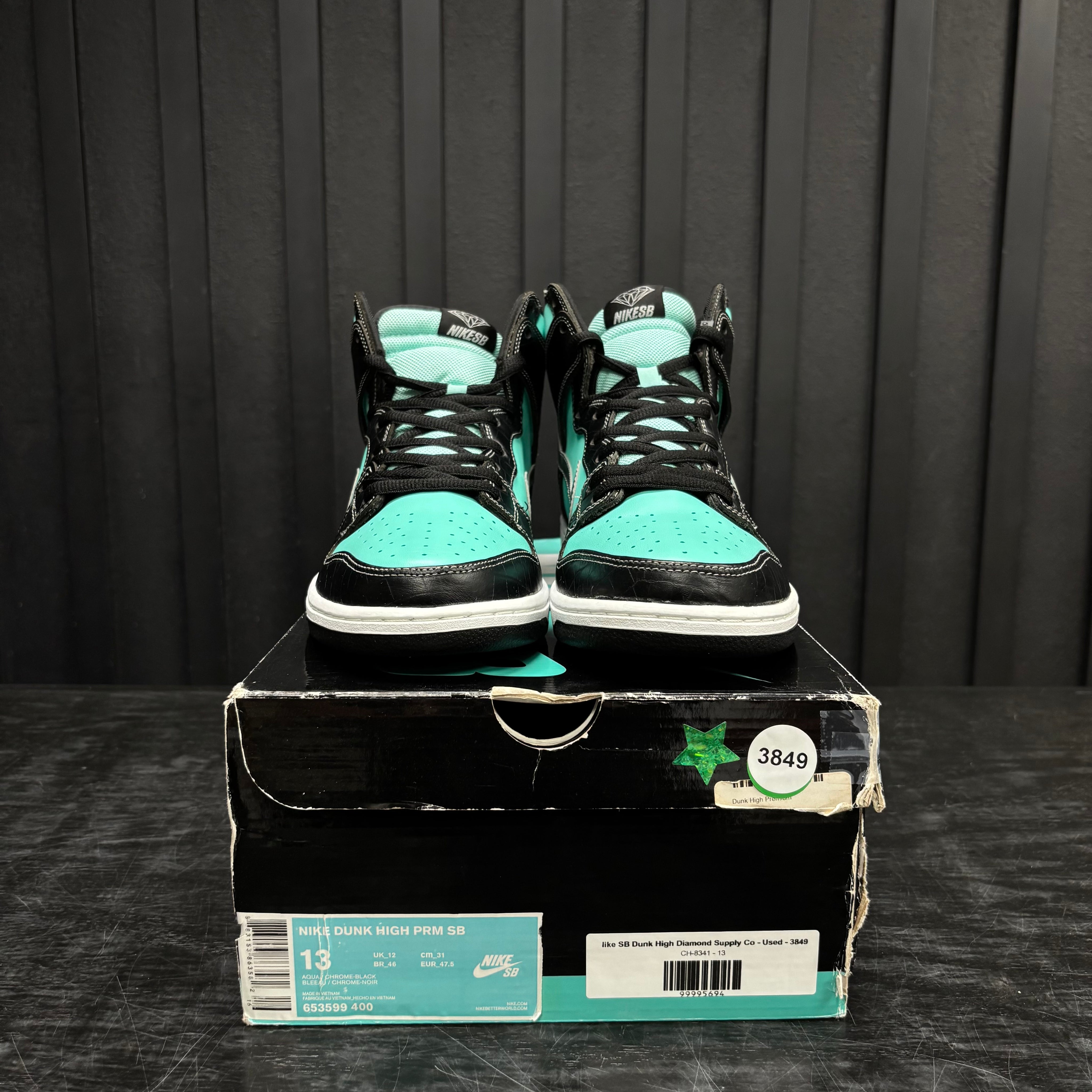 Nike SB Dunk High Diamond Supply Co - Used - 3849