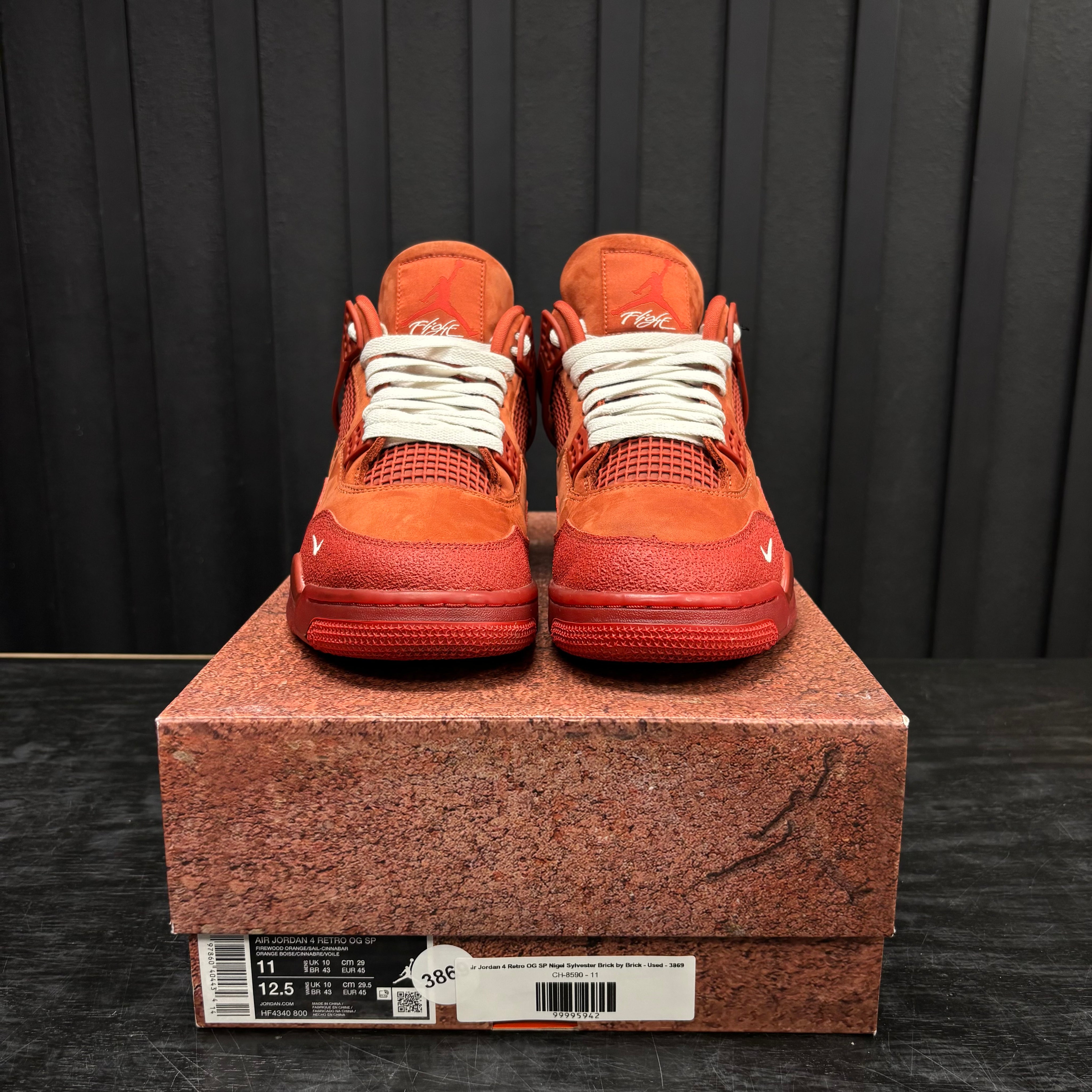 Air Jordan 4 Retro OG SP Nigel Sylvester Brick by Brick - Used - 3869