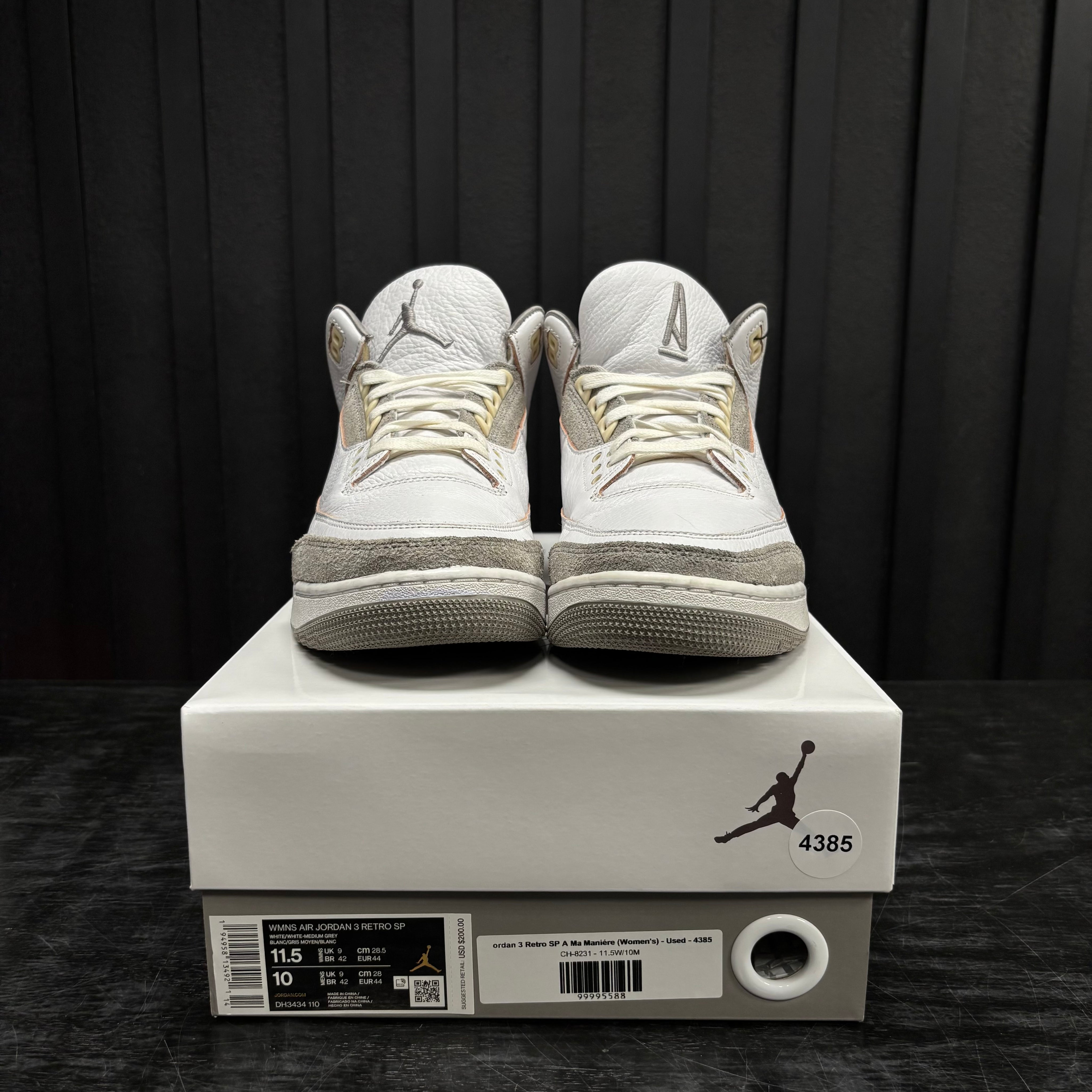 Jordan 3 Retro SP A Ma Maniére (Women's) - Used - 4385