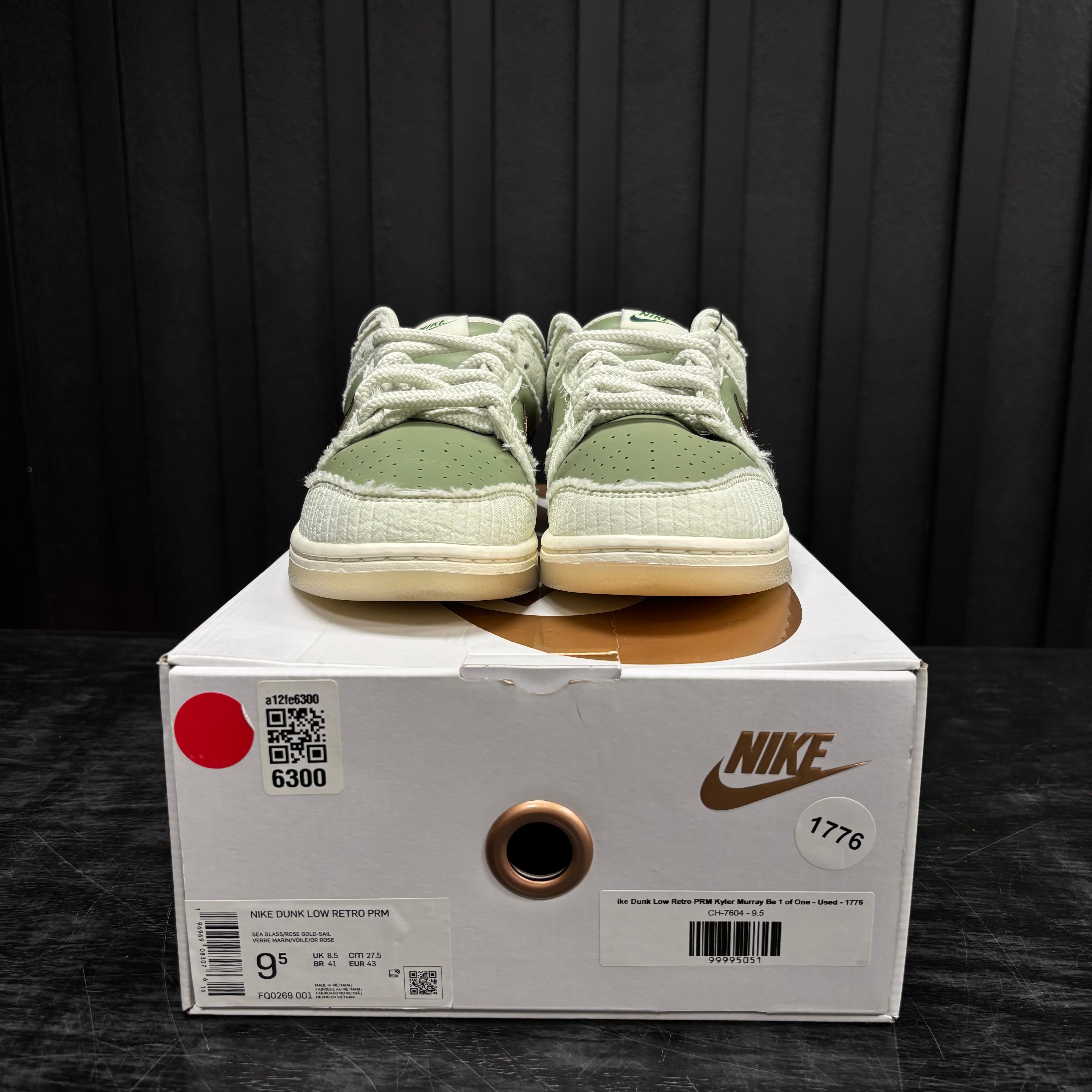 Nike Dunk Low Retro PRM Kyler Murray Be 1 of One - Used - 1776