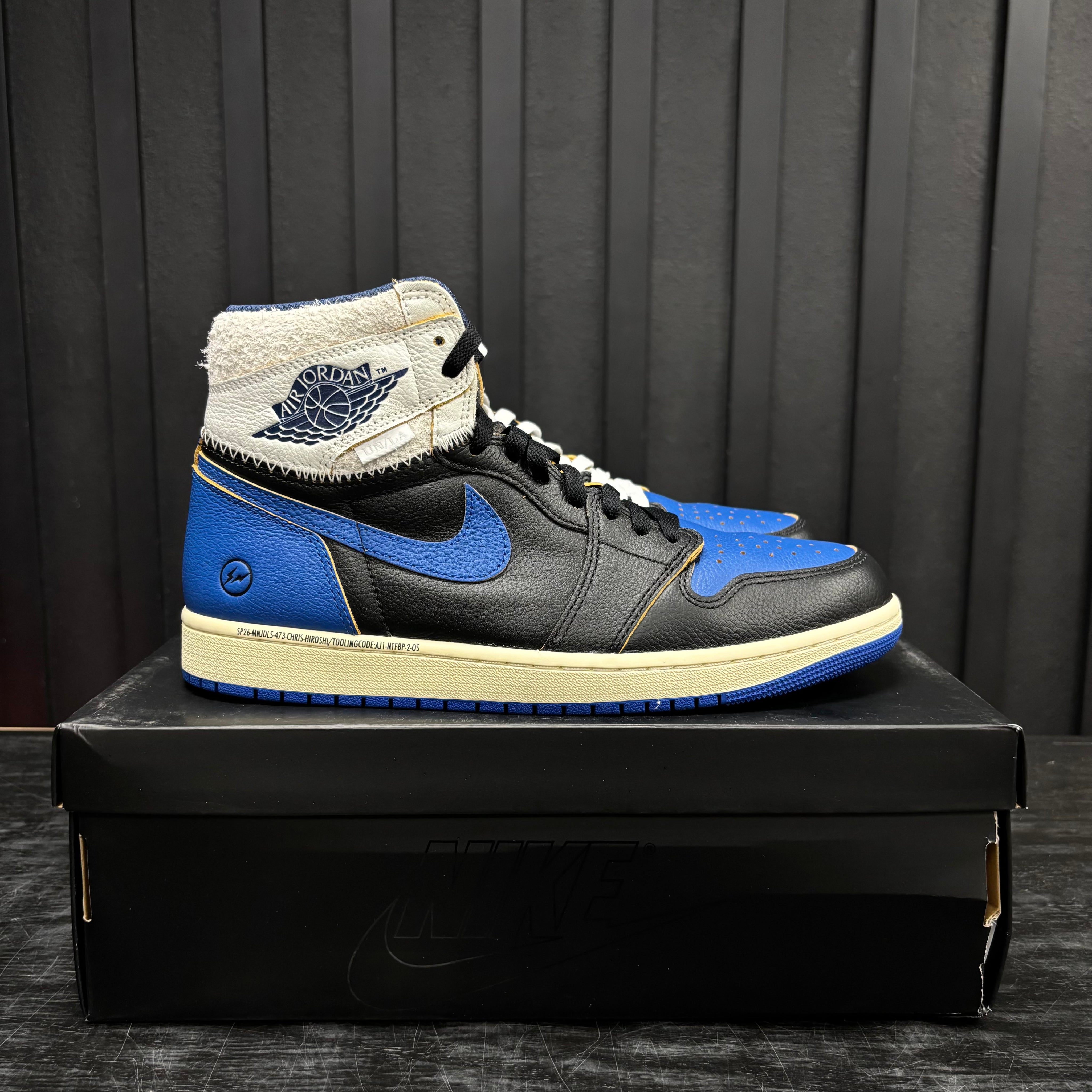 Jordan 1 Retro High OG SP Fragment x Union LA Sport Royal - Used - 1840