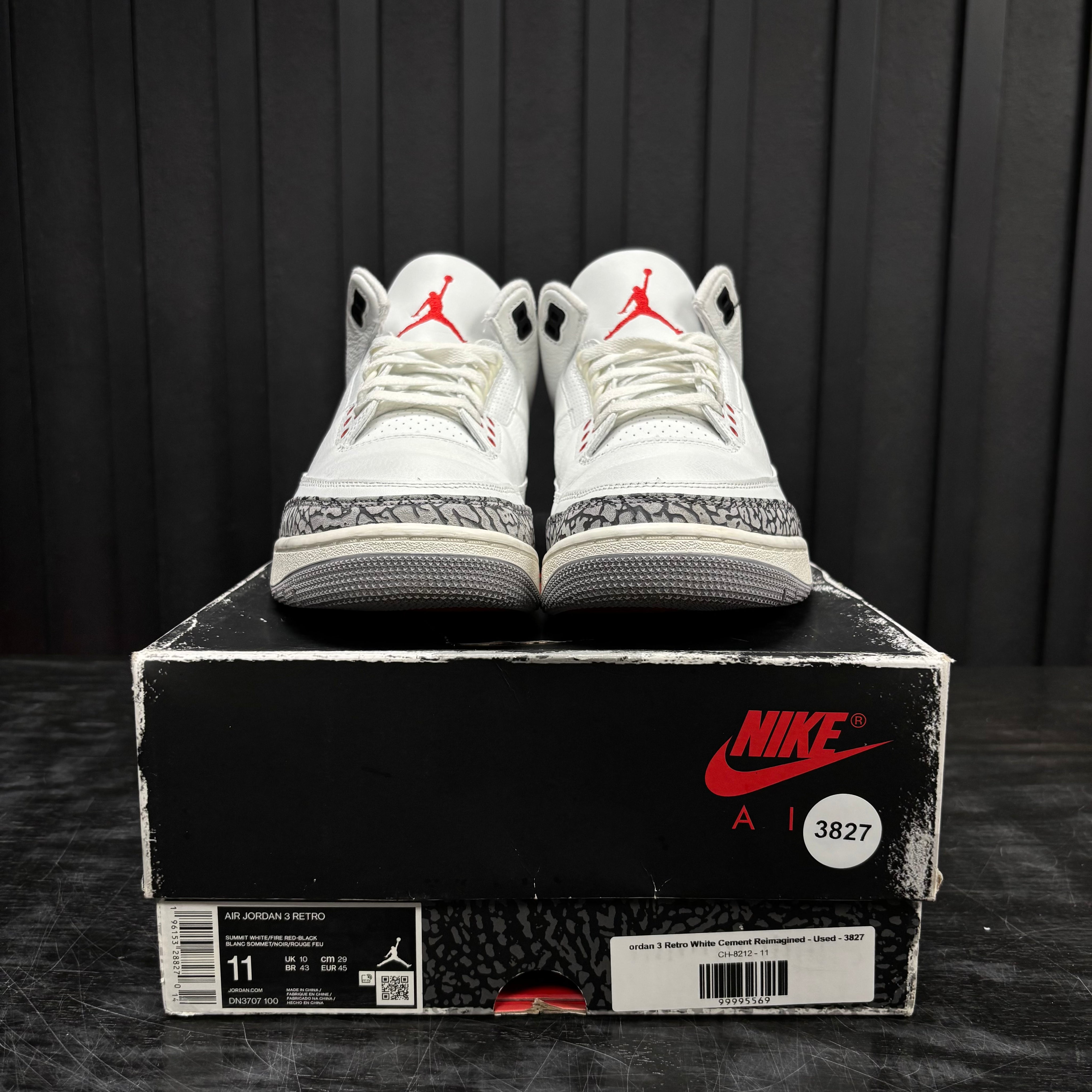 Jordan 3 Retro White Cement Reimagined - Used - 3827