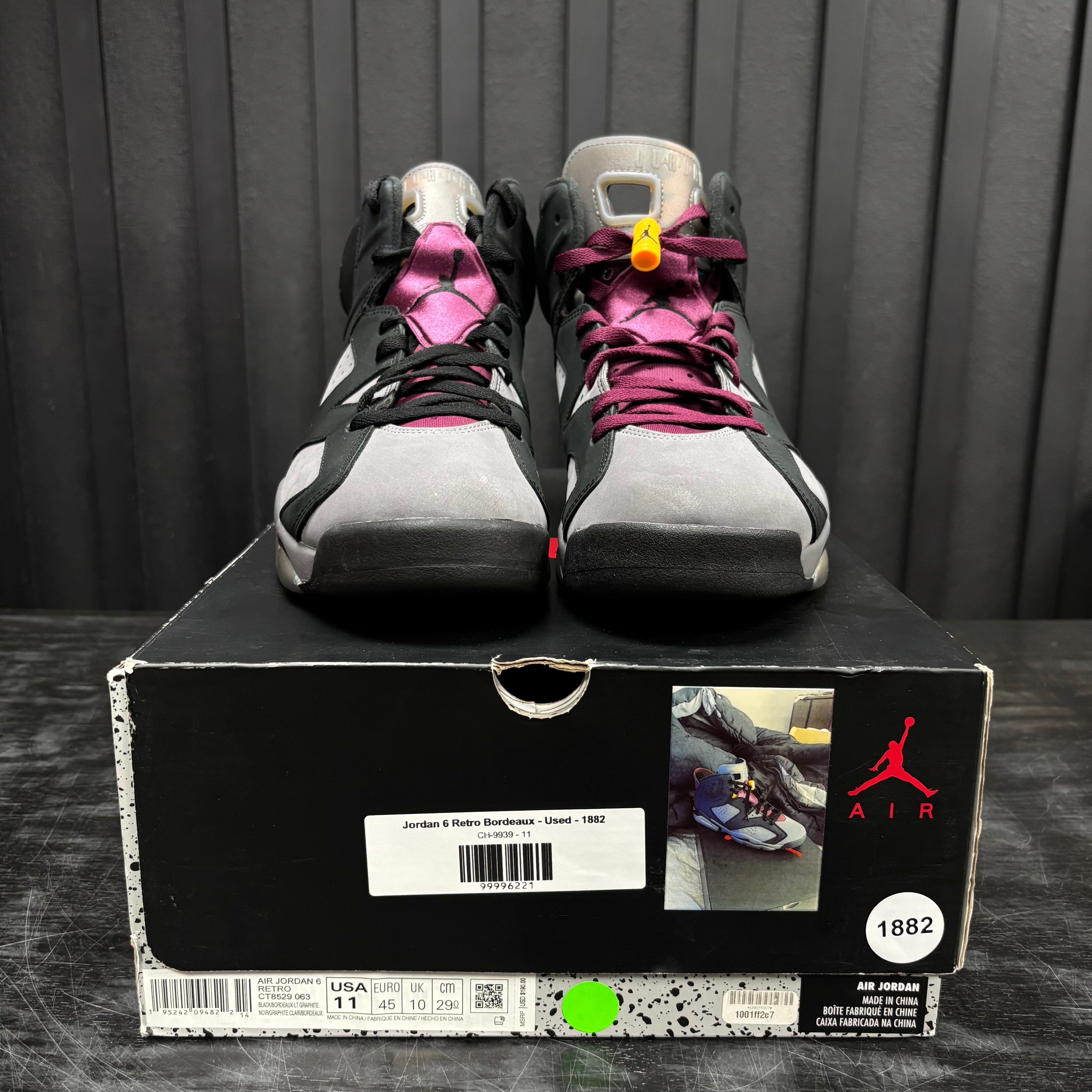 Jordan 6 Retro Bordeaux - Used - 1882