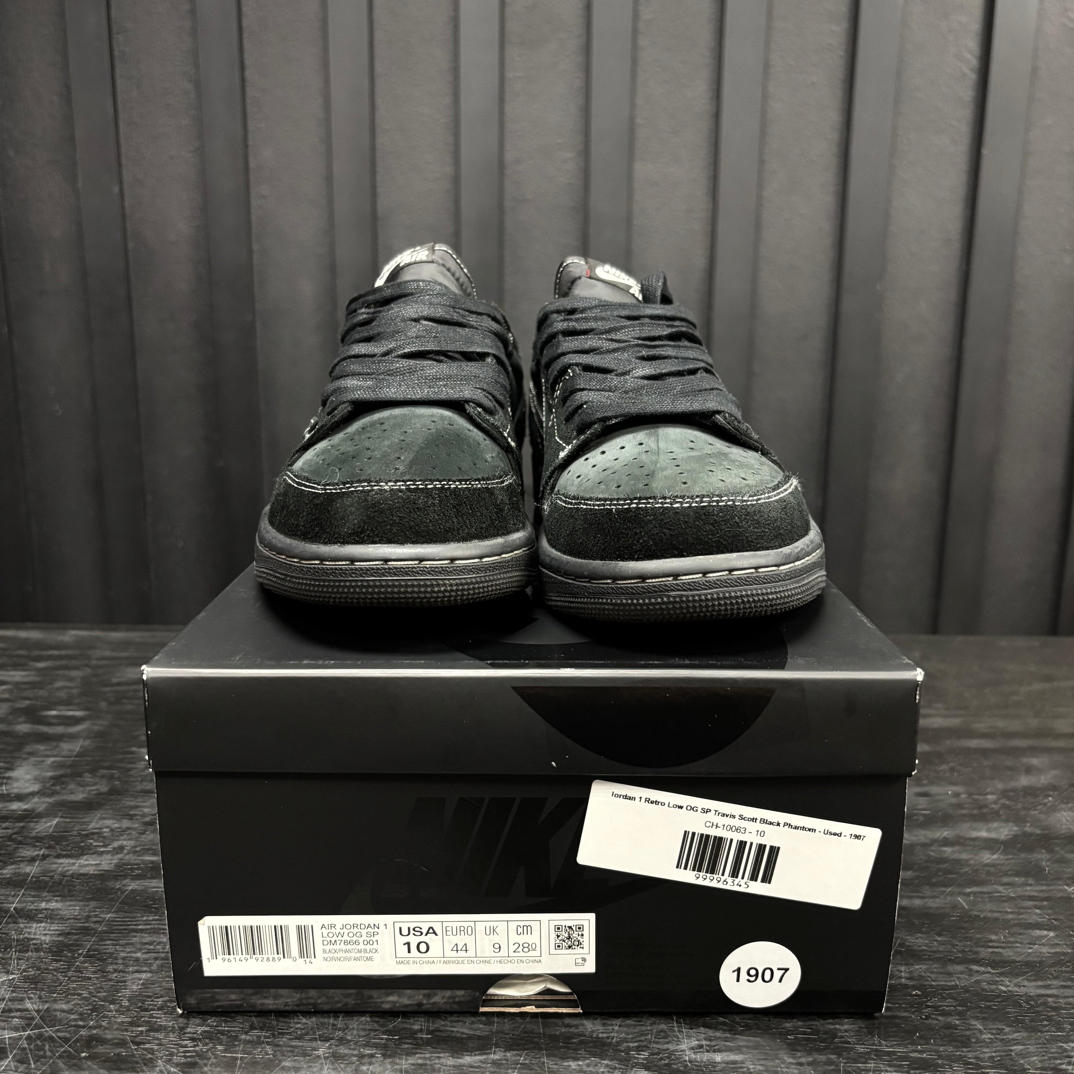 Jordan 1 Retro Low OG SP Travis Scott Black Phantom - Used - 1907