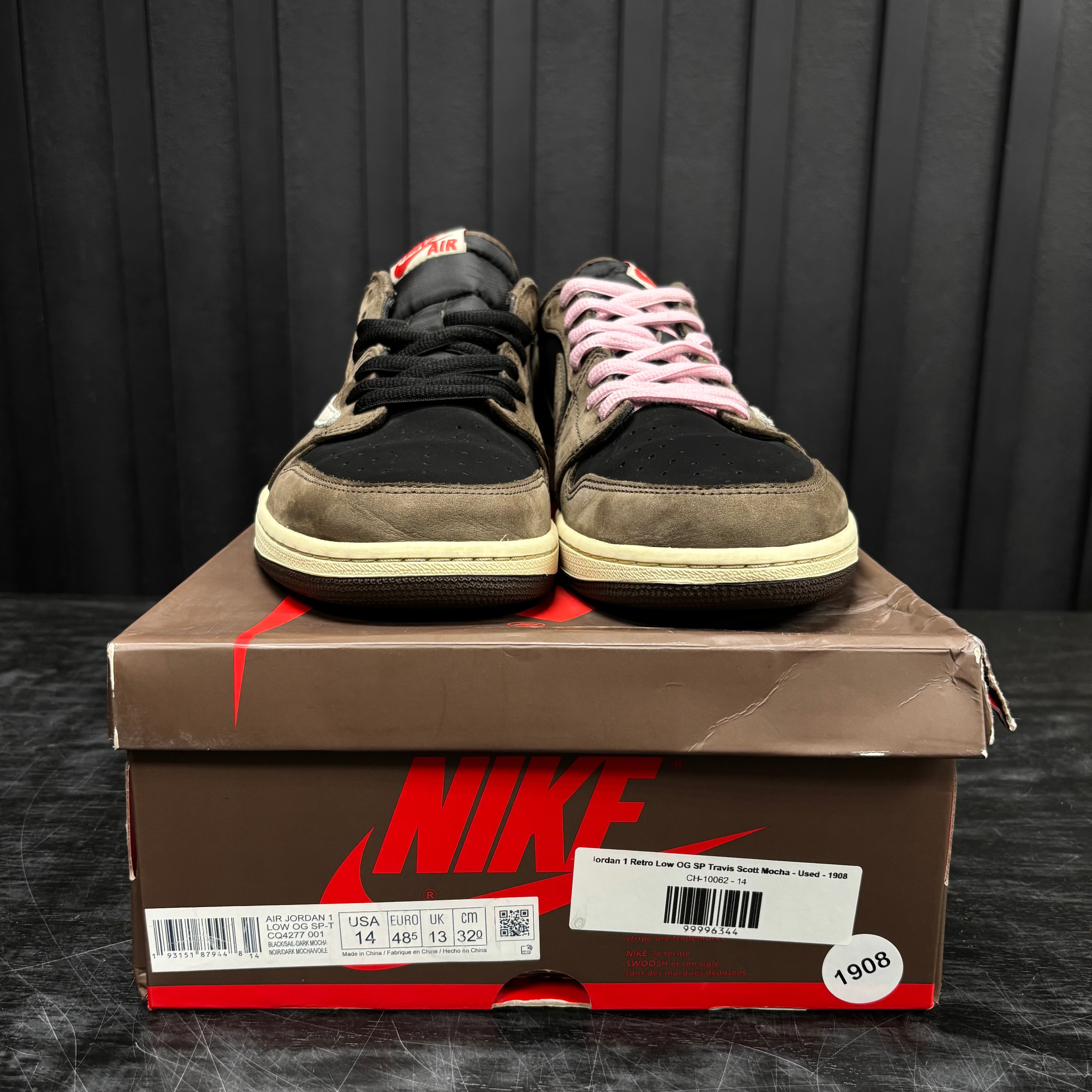 Jordan 1 Retro Low OG SP Travis Scott Mocha - Used - 1908