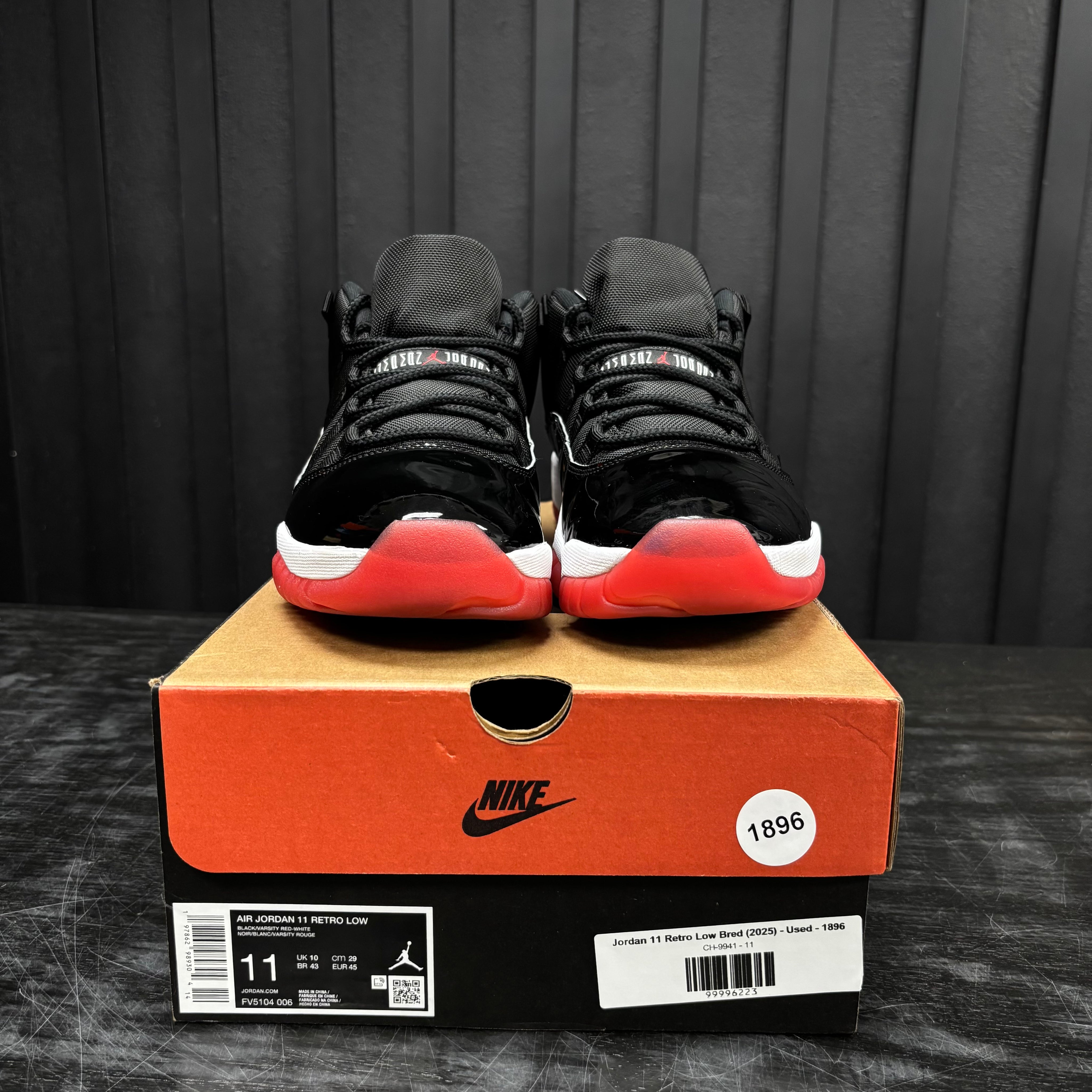 Jordan 11 Retro Low Bred (2025) - Used - 1896