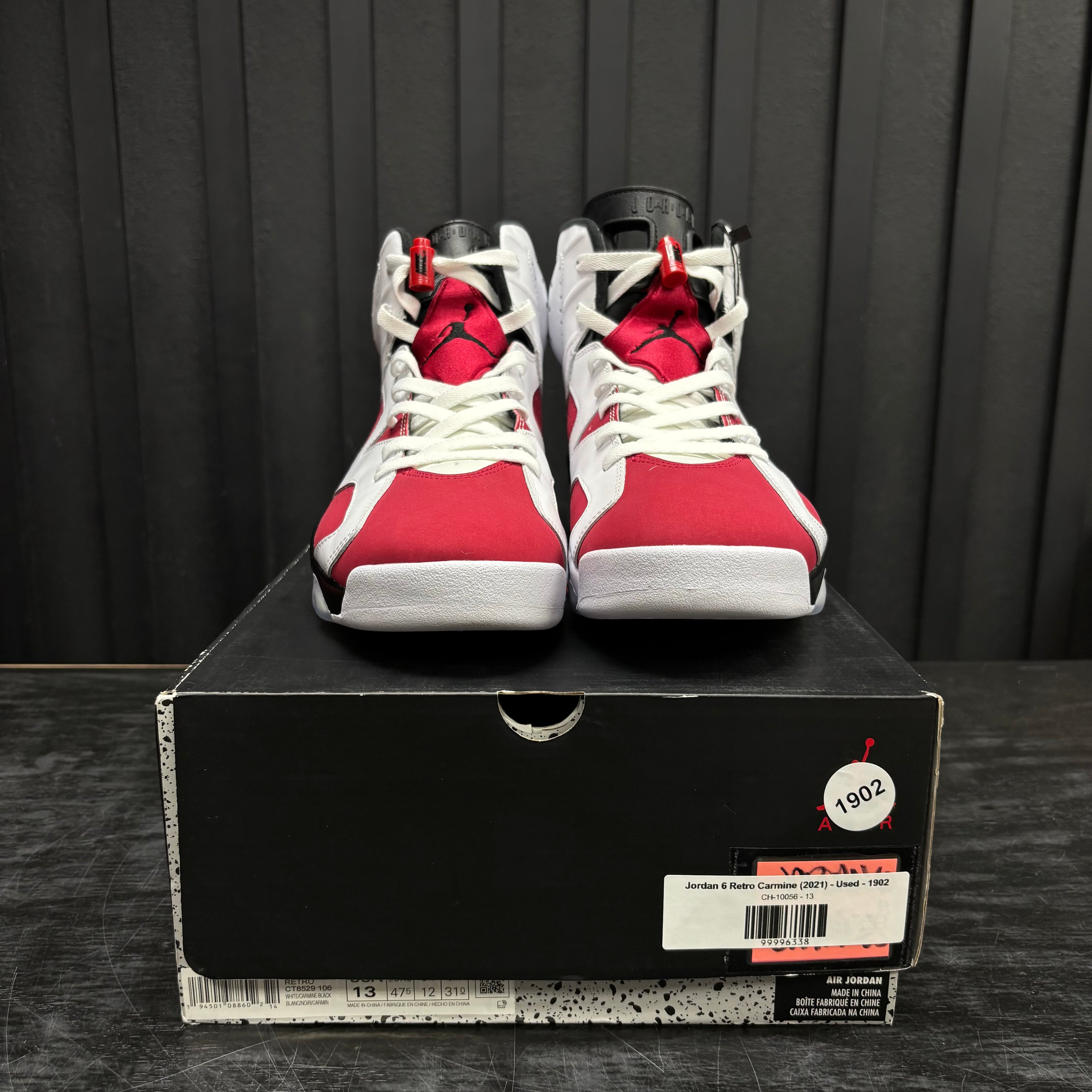 Jordan 6 Retro Carmine (2021) - Used - 1902