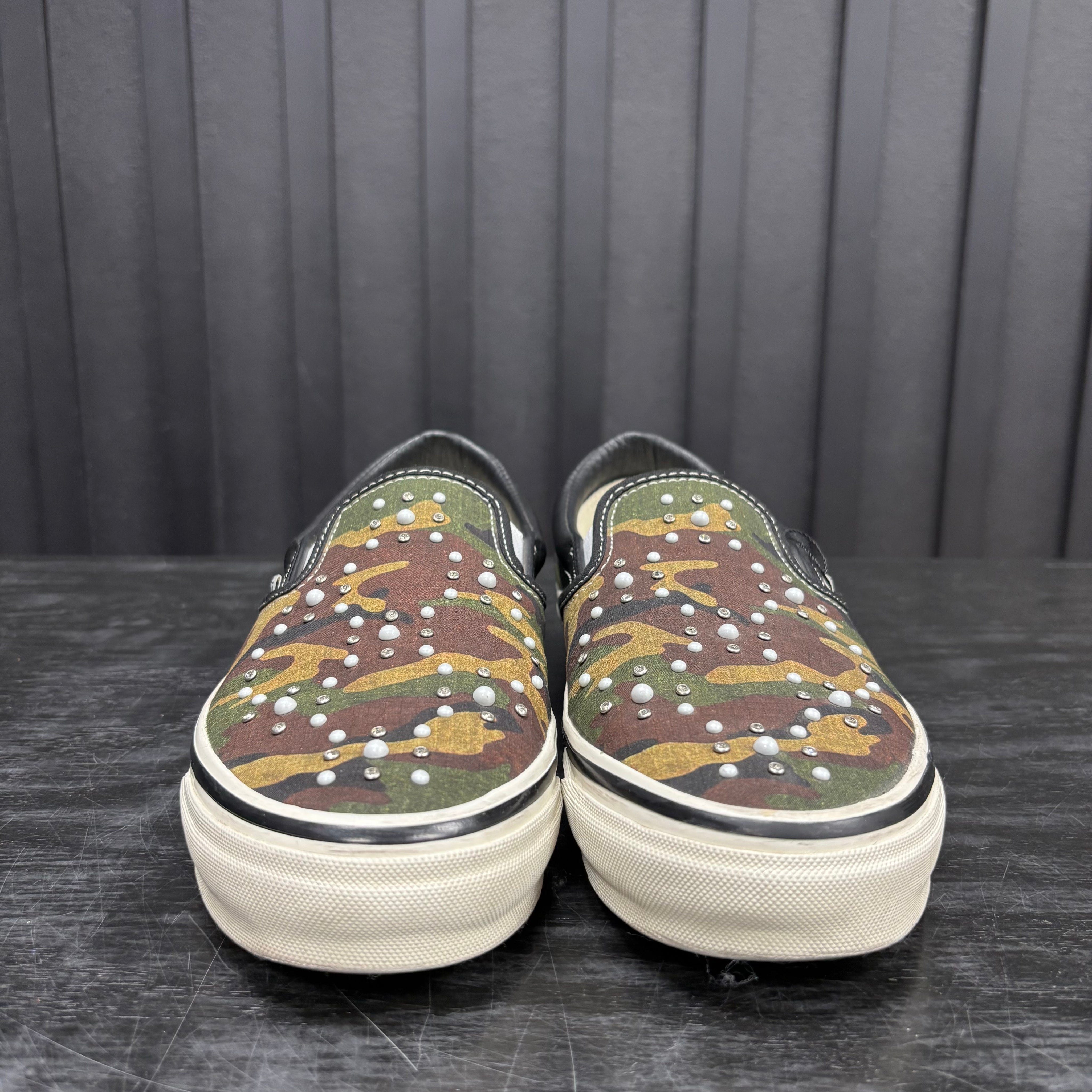 Vans LX Classic Slip-On 98 Pearlized Pack Camo Black - Used  - 1909