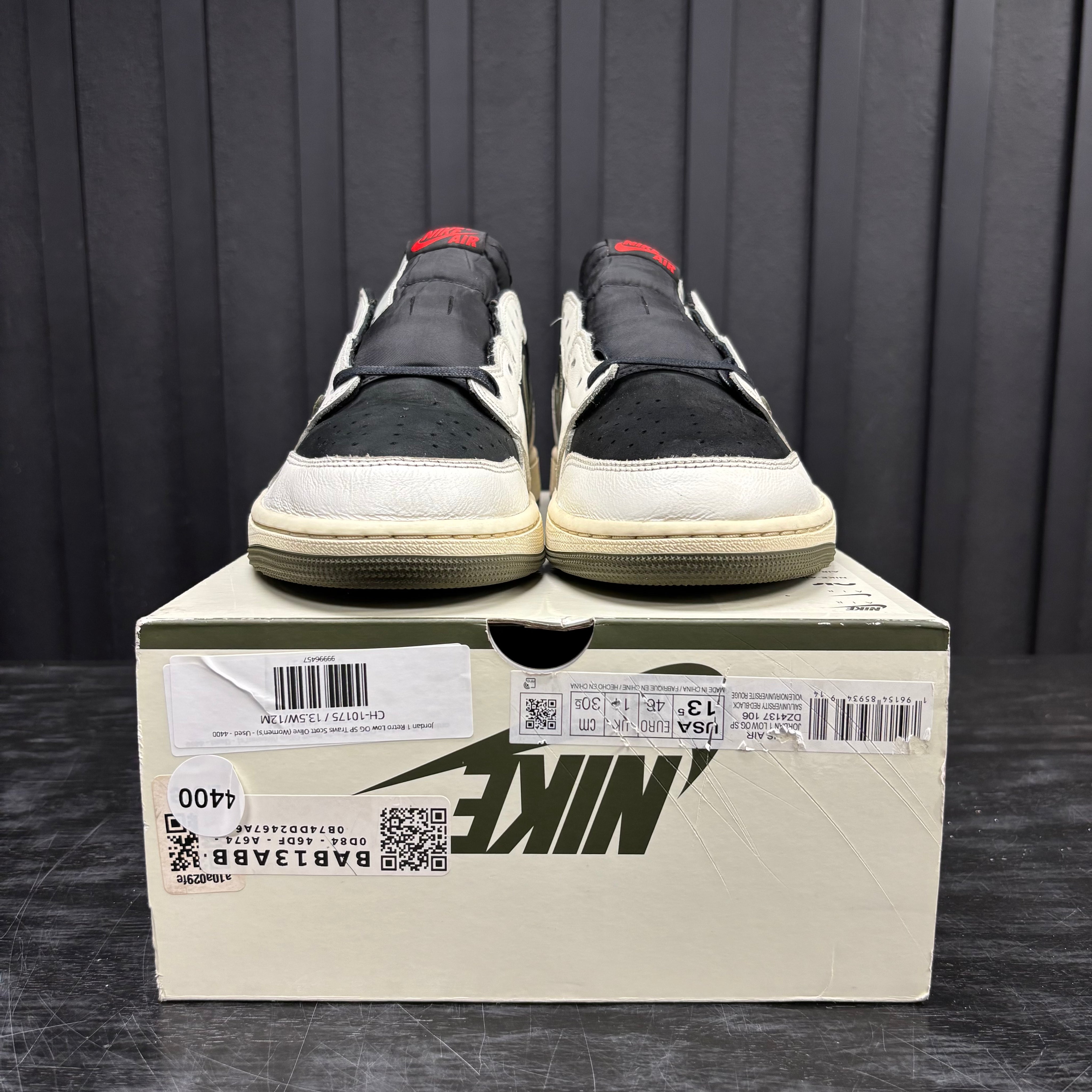 Jordan 1 Retro Low OG SP Travis Scott Olive (Women's) - Used - 4400