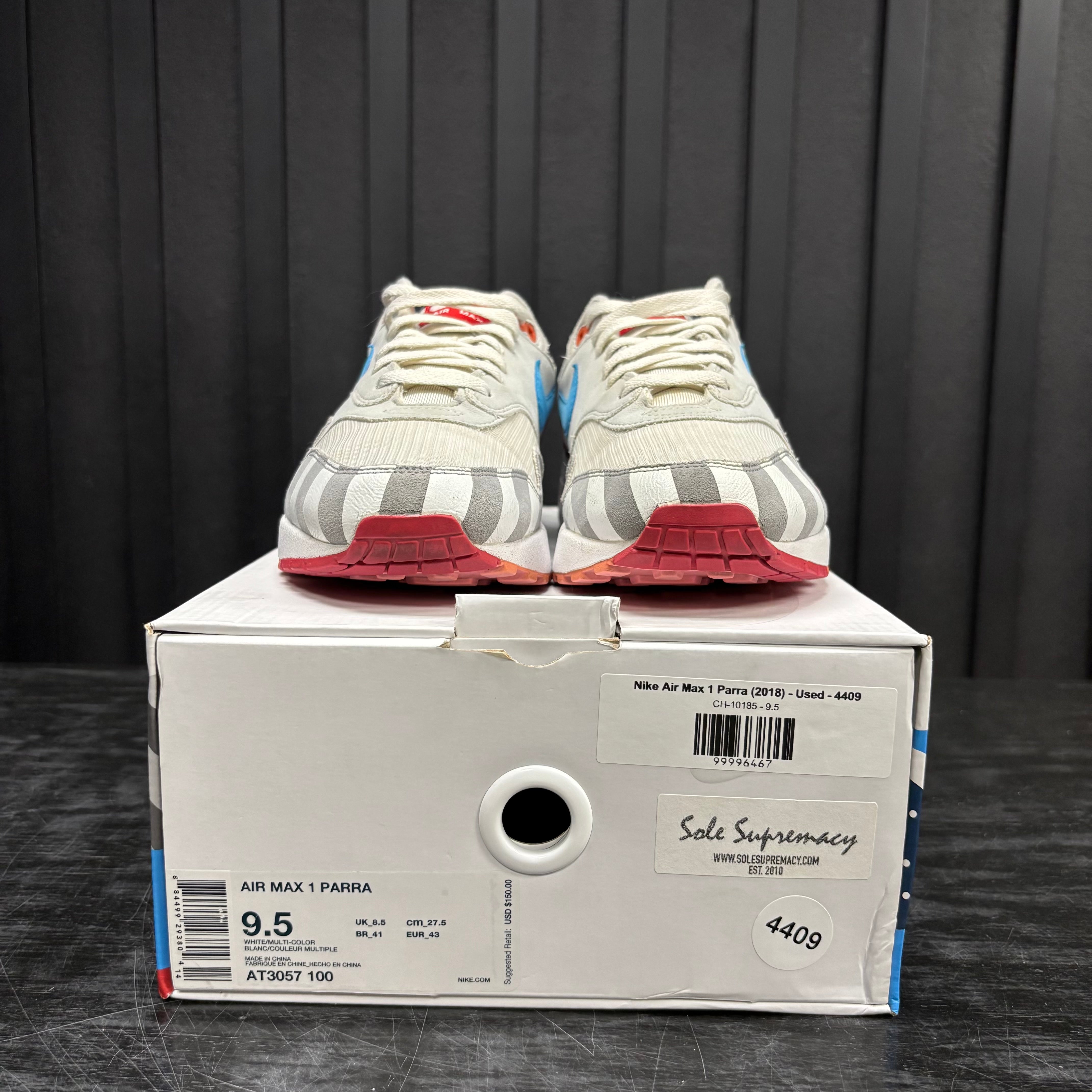 Nike Air Max 1 Parra (2018) - Used - 4409 – Common Hype
