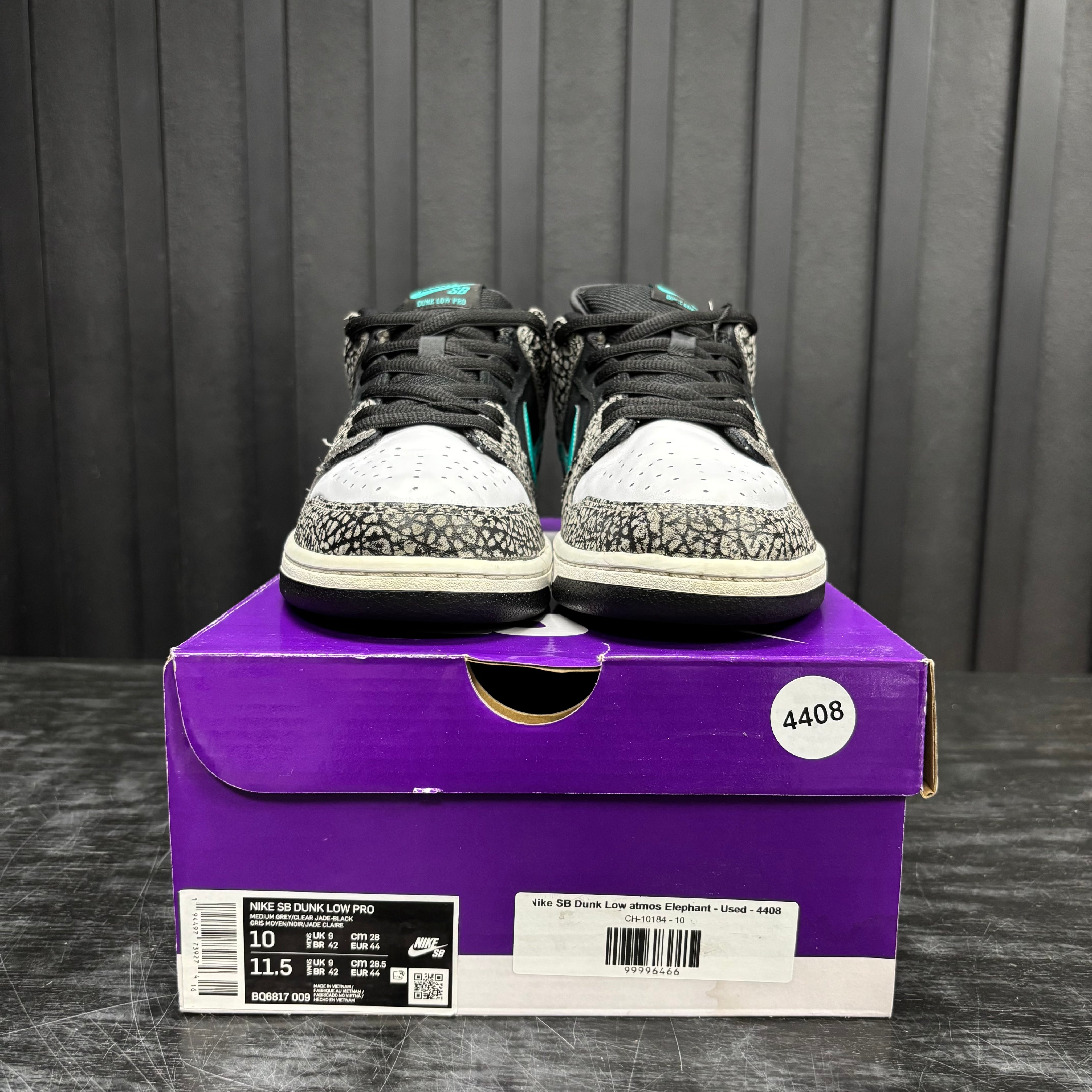 Nike SB Dunk Low atmos Elephant - Used - 4408