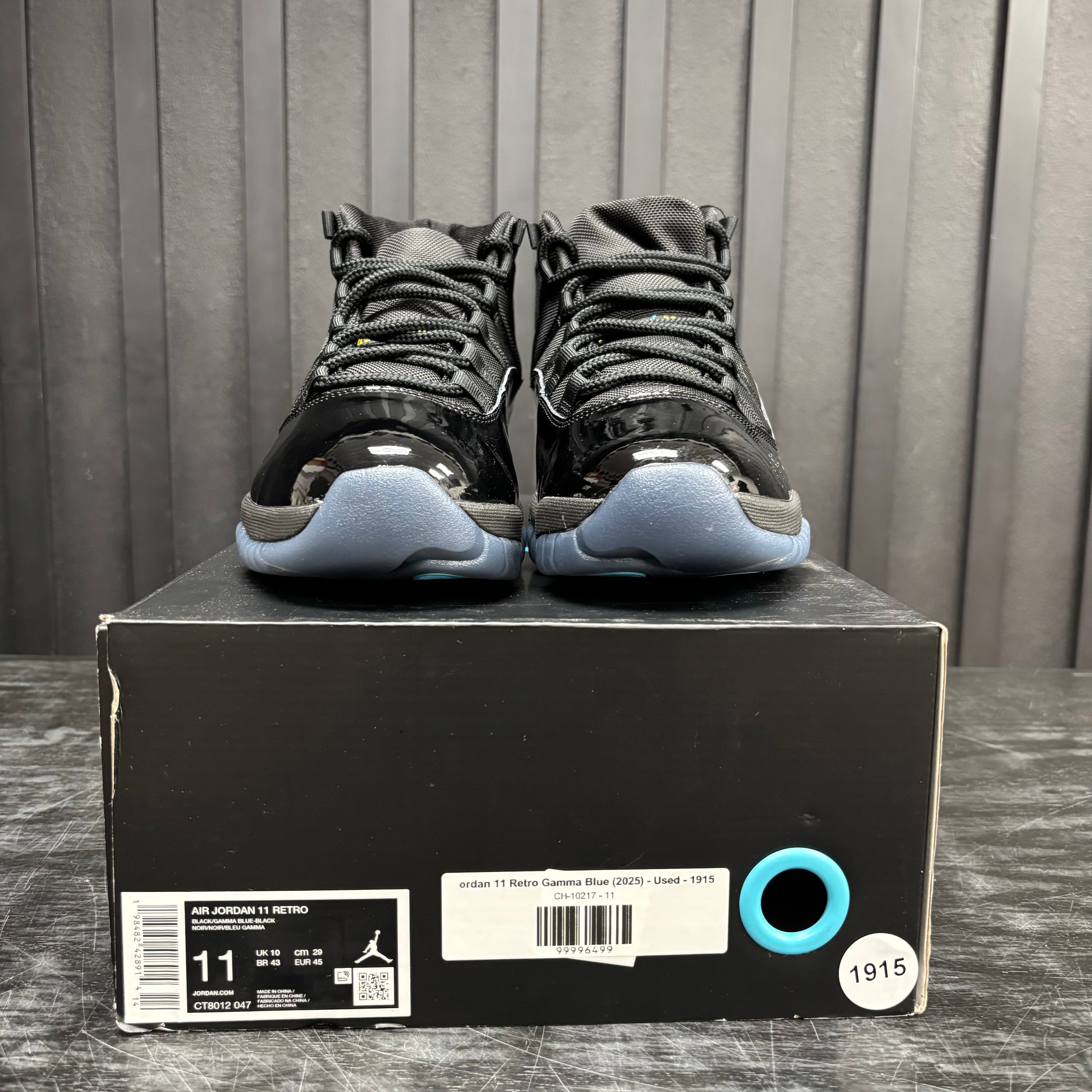 Jordan 11 Retro Gamma Blue (2025) - Used - 1915