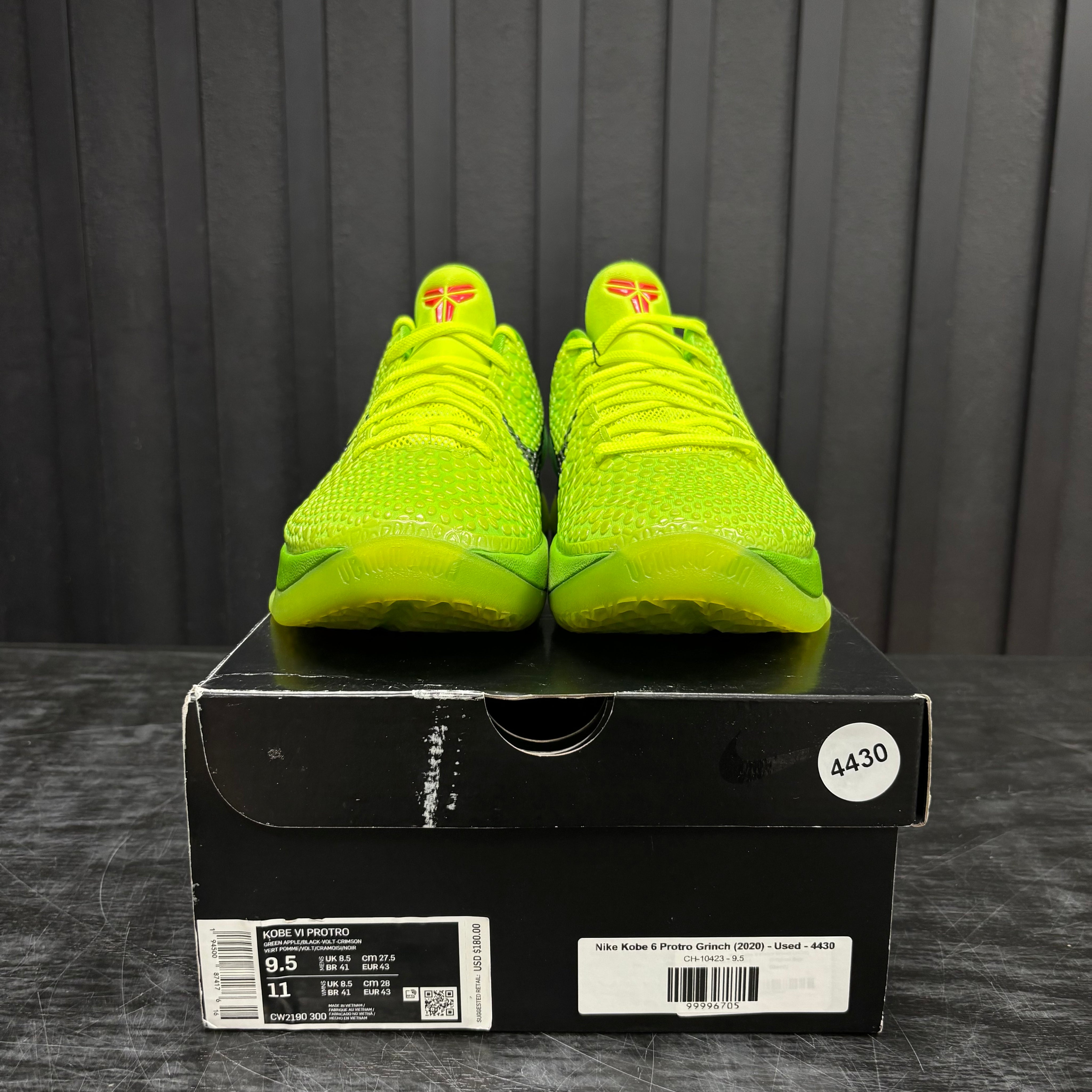 Nike Kobe 6 Protro Grinch (2020) - Used - 4430