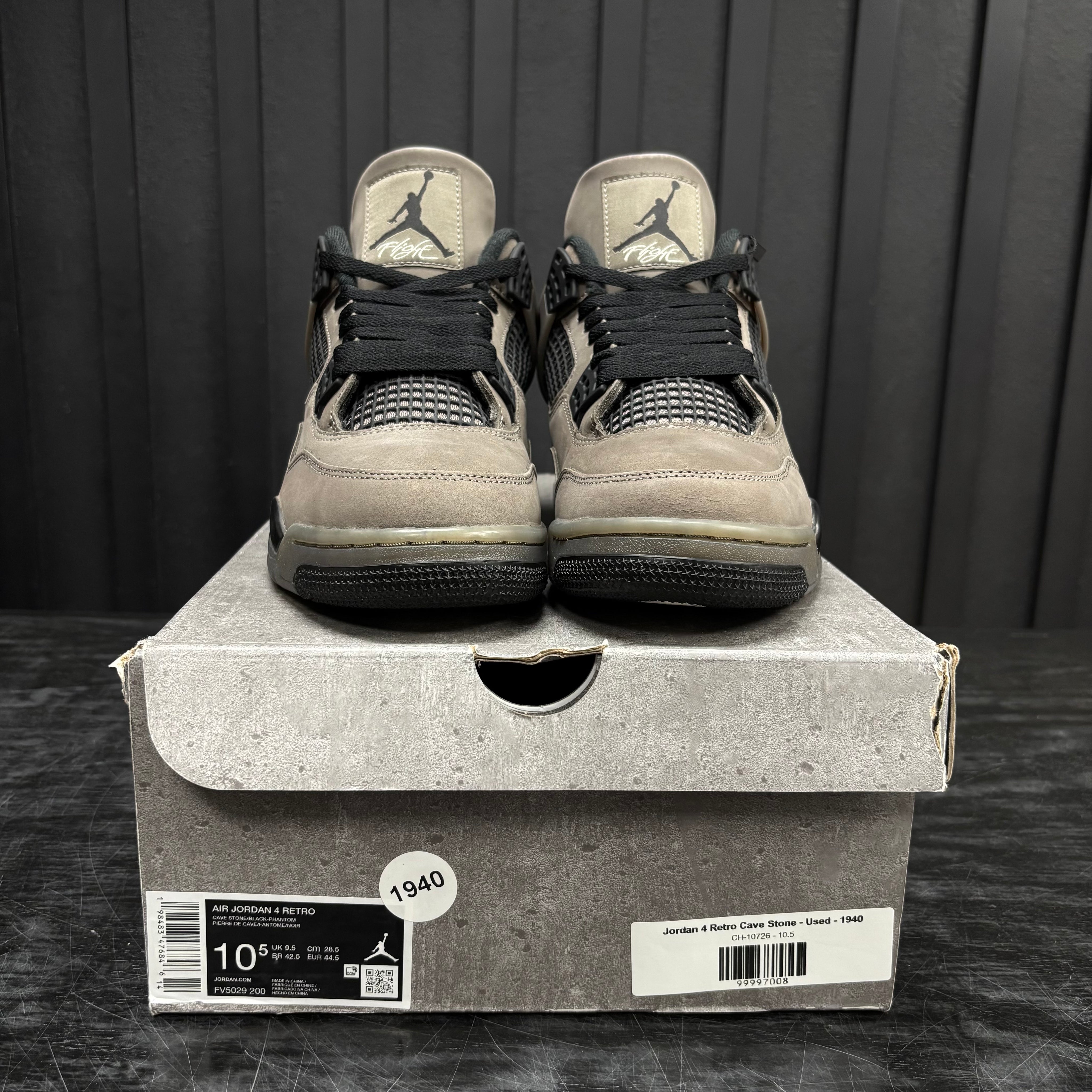 Jordan 4 Retro Cave Stone - Used - 1940