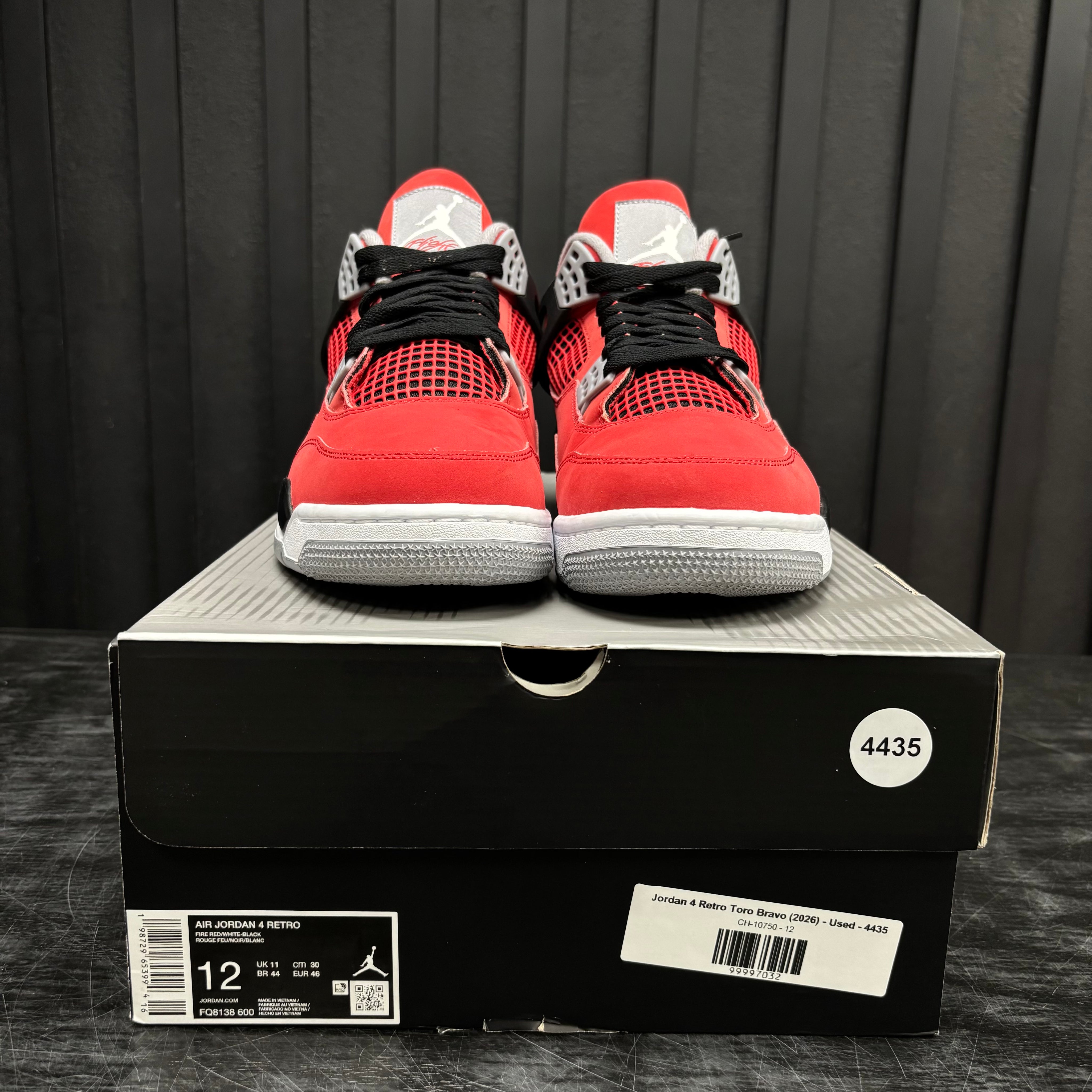 Jordan 4 Retro Toro Bravo (2026) - Used - 4435
