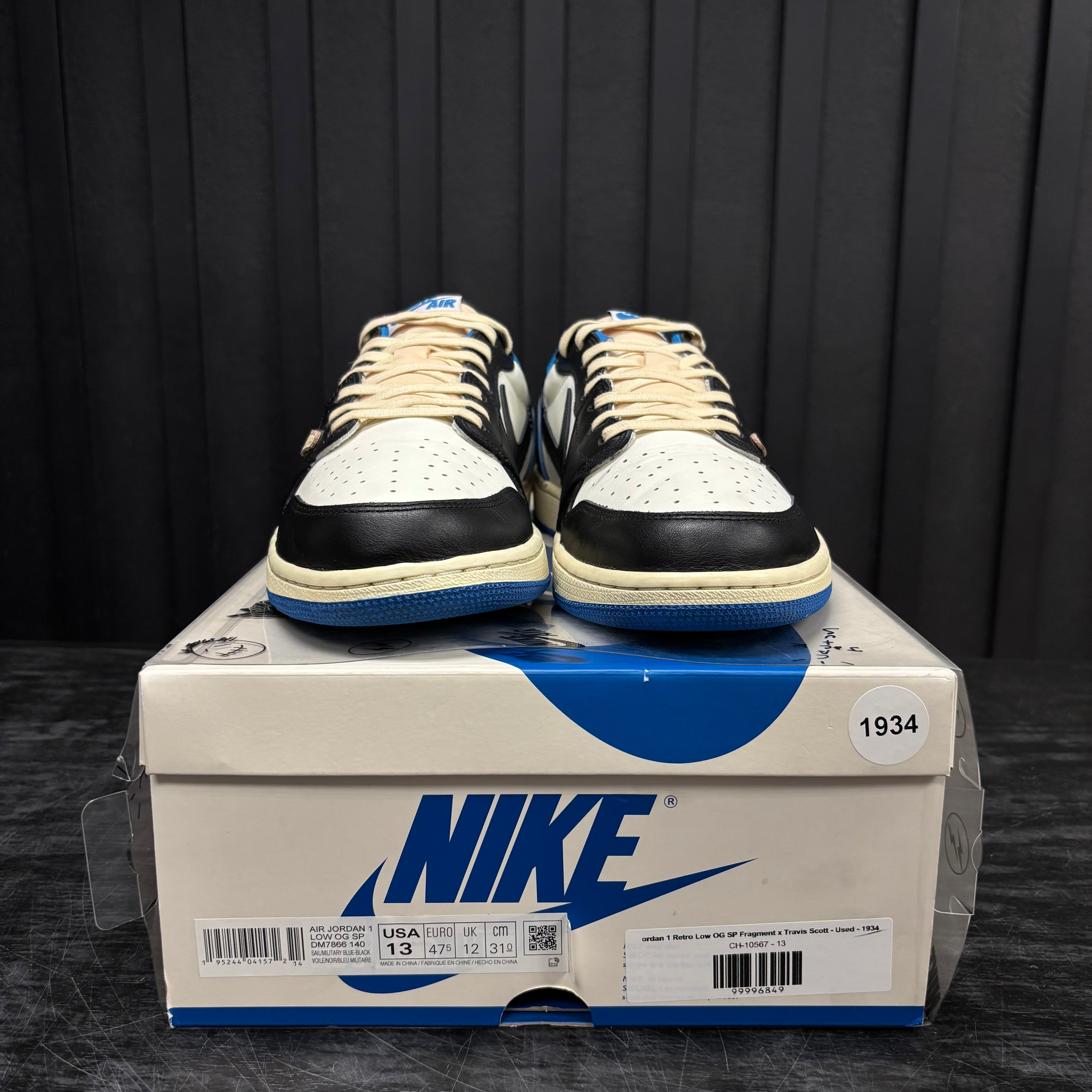 Jordan 1 Retro Low OG SP Fragment x Travis Scott - Used - 1934