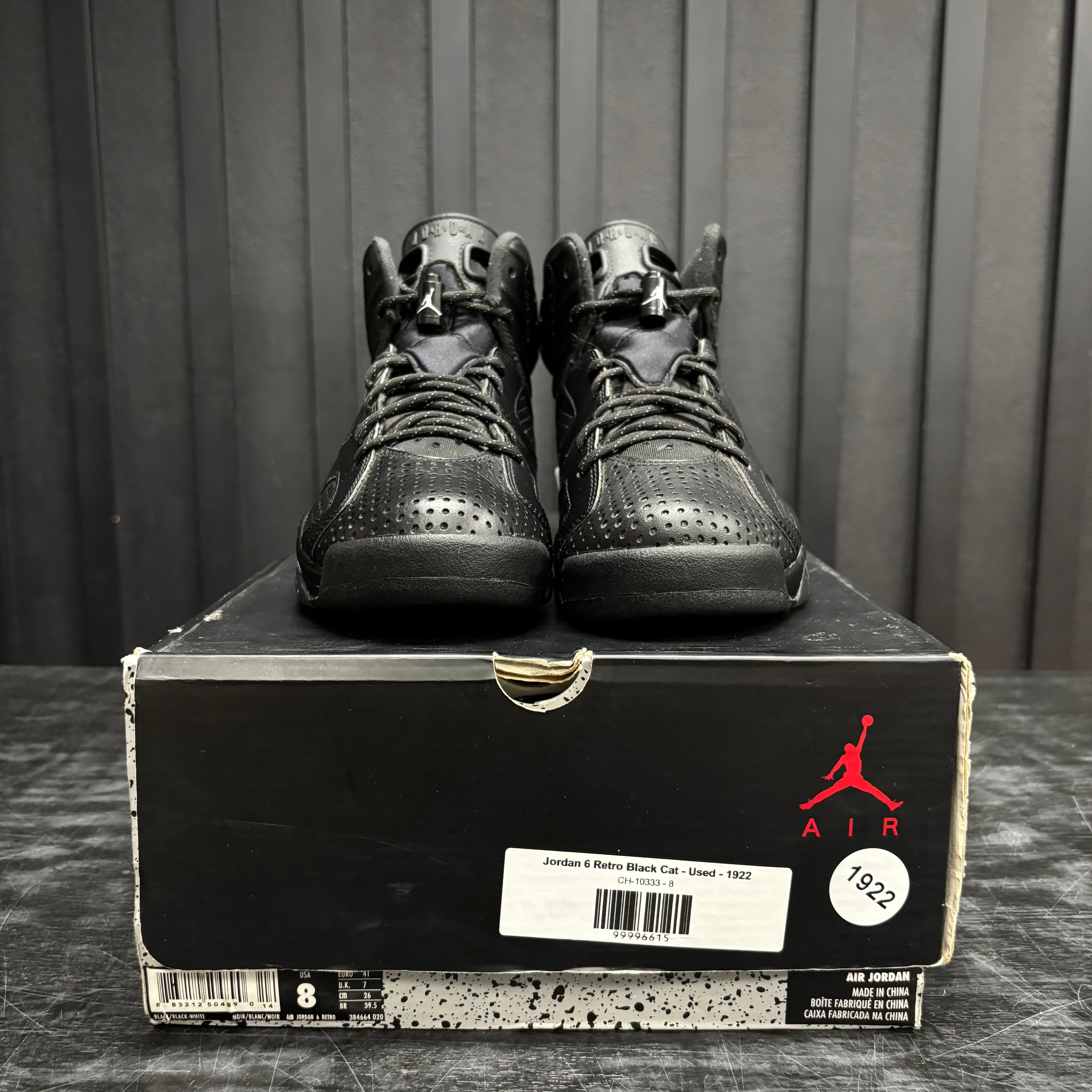 Jordan 6 Retro Black Cat - Used - 1922