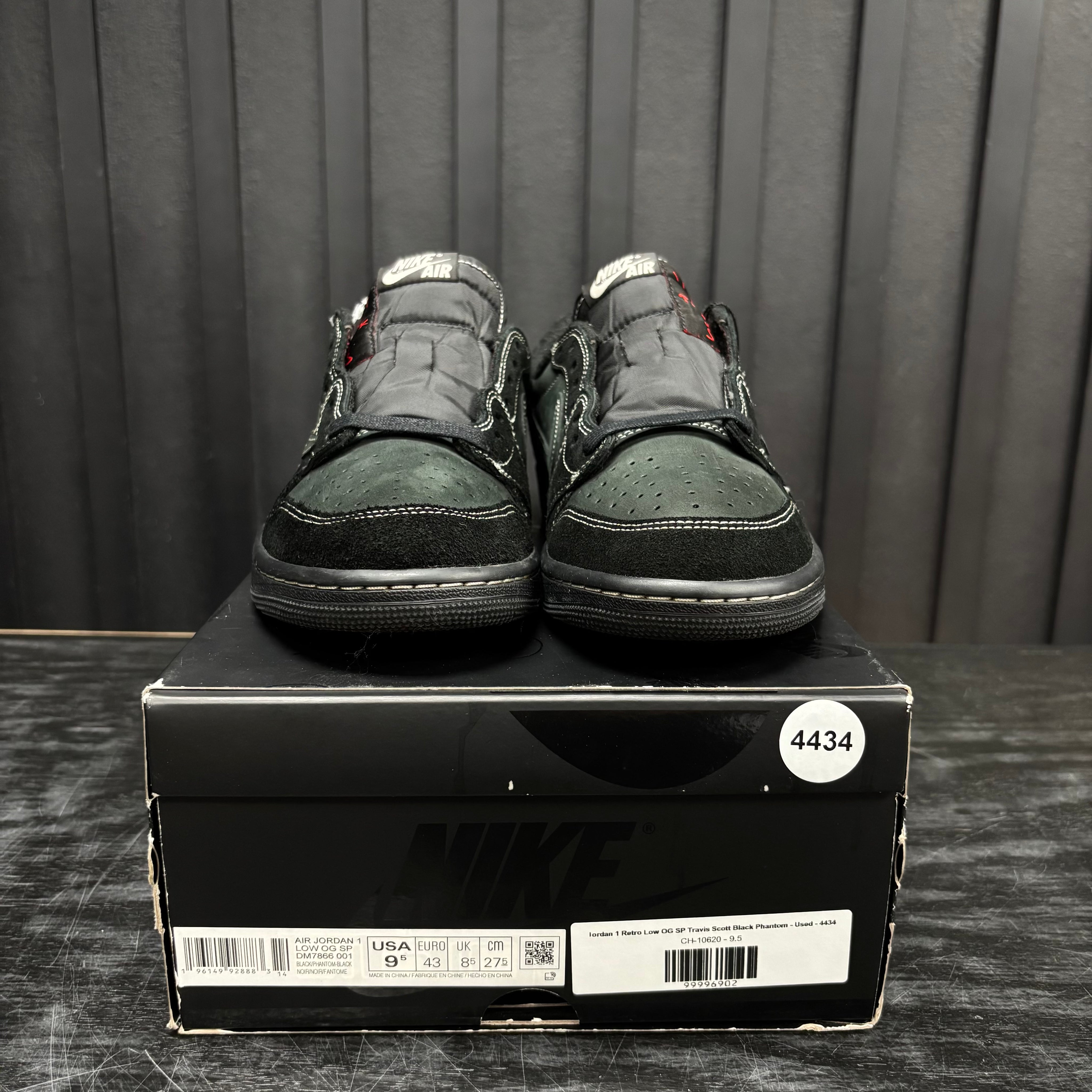 Jordan 1 Retro Low OG SP Travis Scott Black Phantom - Used - 4434