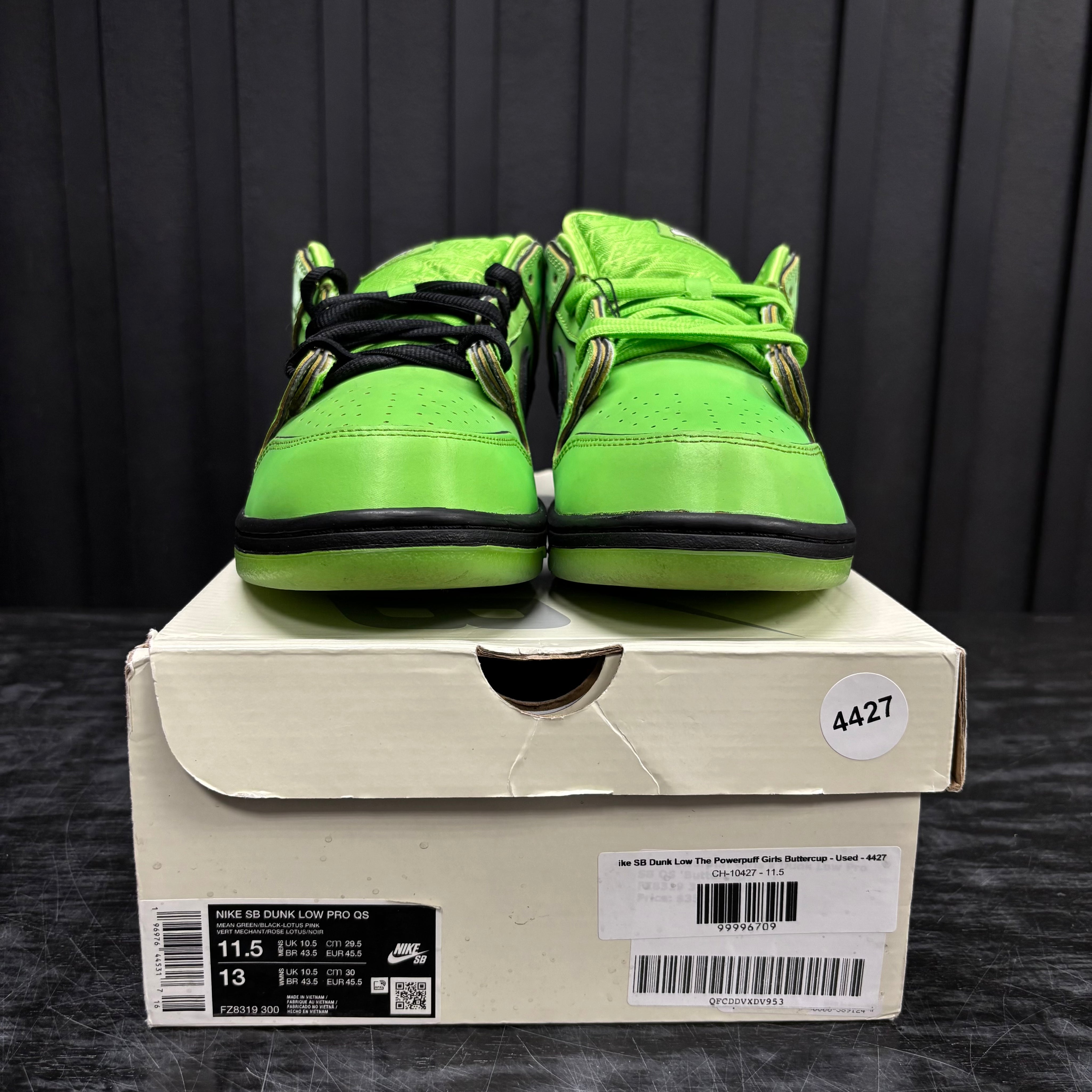Nike SB Dunk Low The Powerpuff Girls Buttercup - Used - 4427