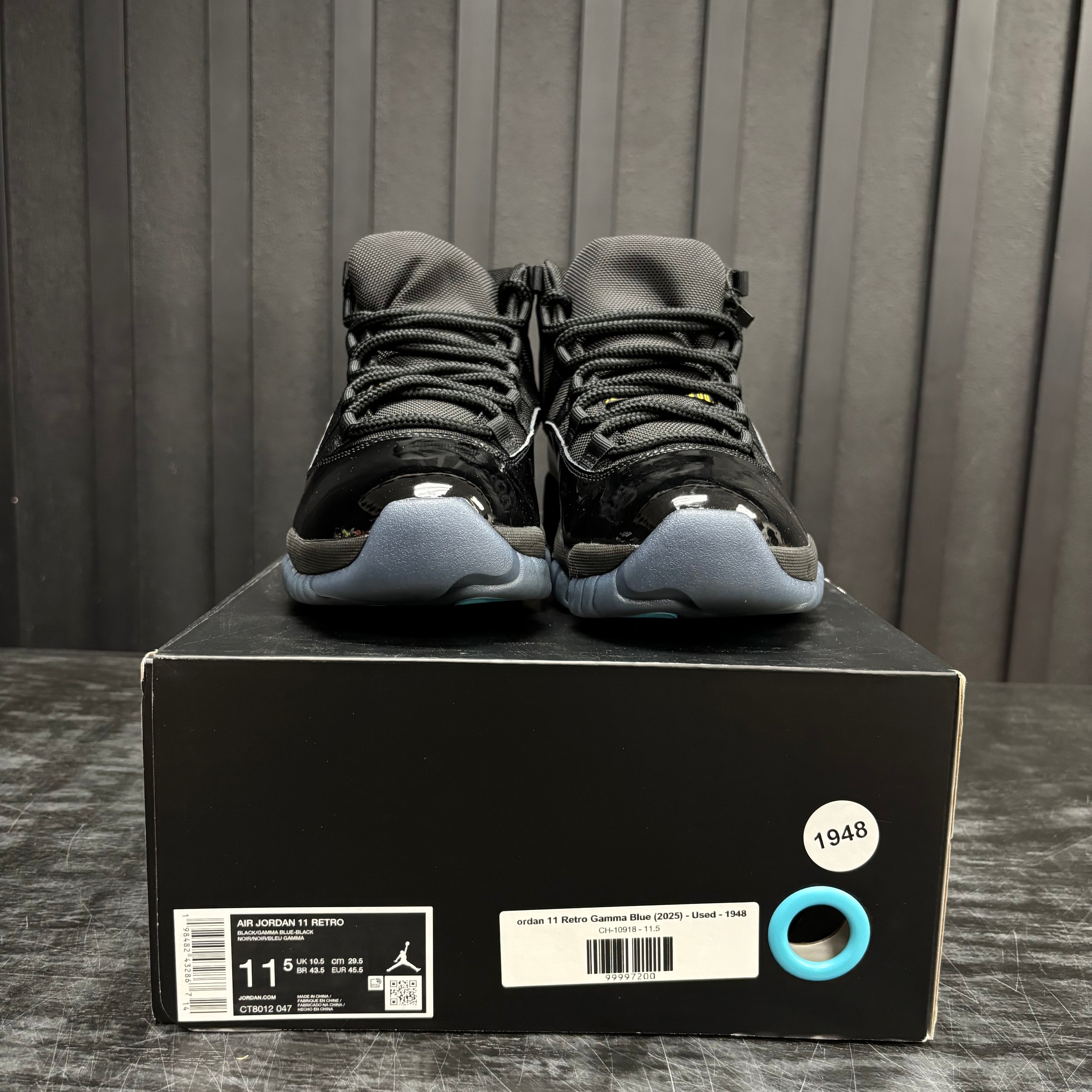 Jordan 11 Retro Gamma Blue (2025) - Used - 1948