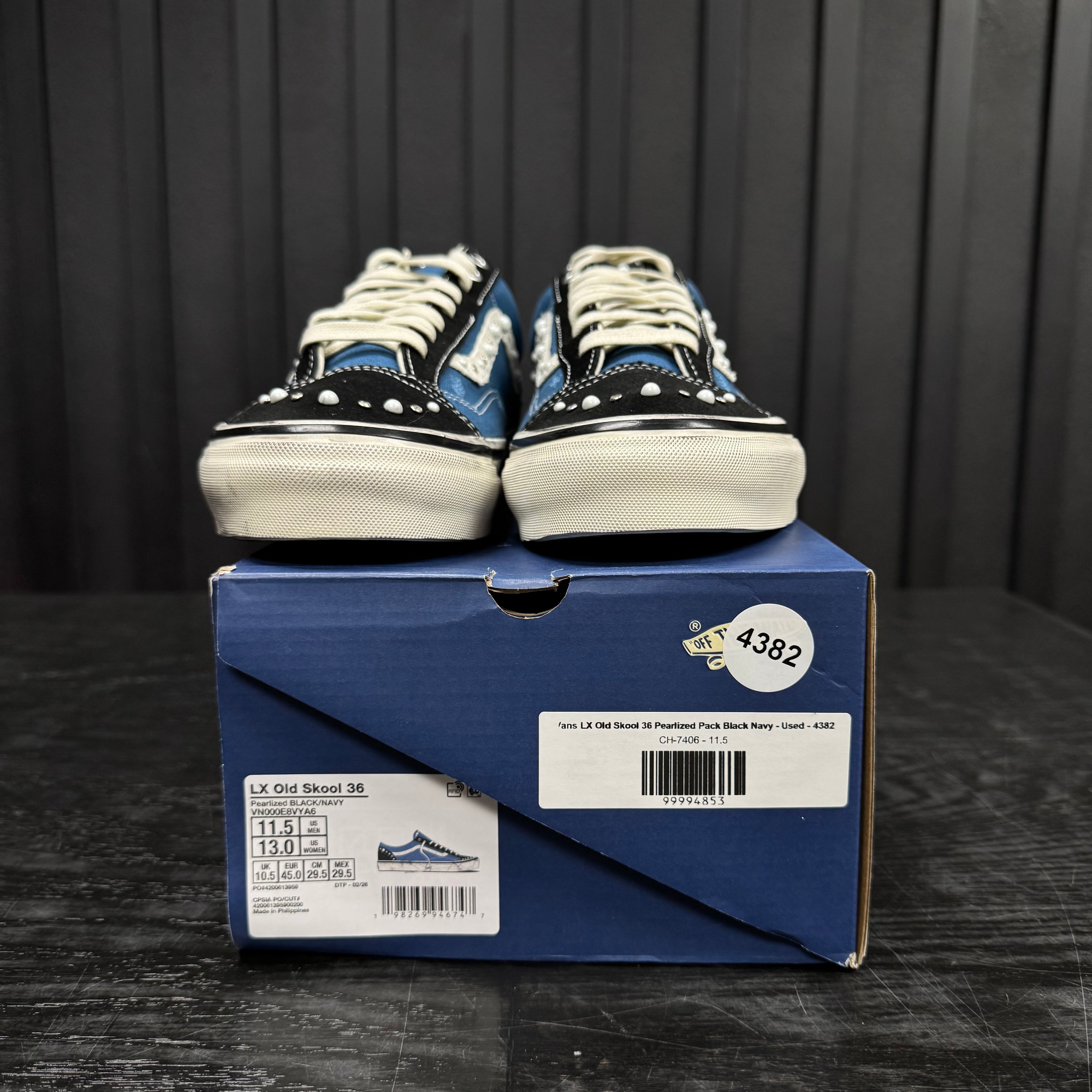 Vans LX Old Skool 36 Pearlized Pack Black Navy - Used - 4382