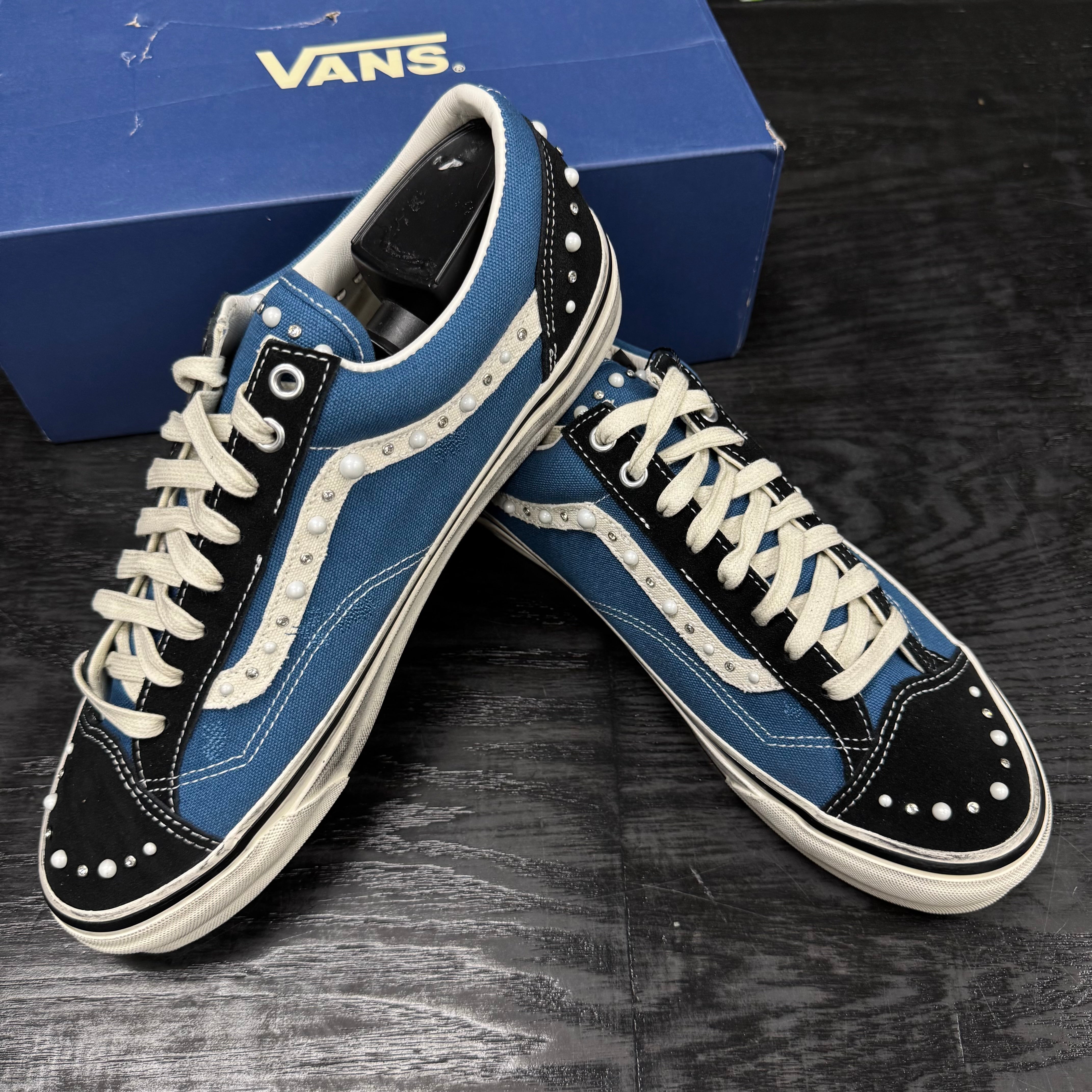 Vans LX Old Skool 36 Pearlized Pack Black Navy - Used - 4382