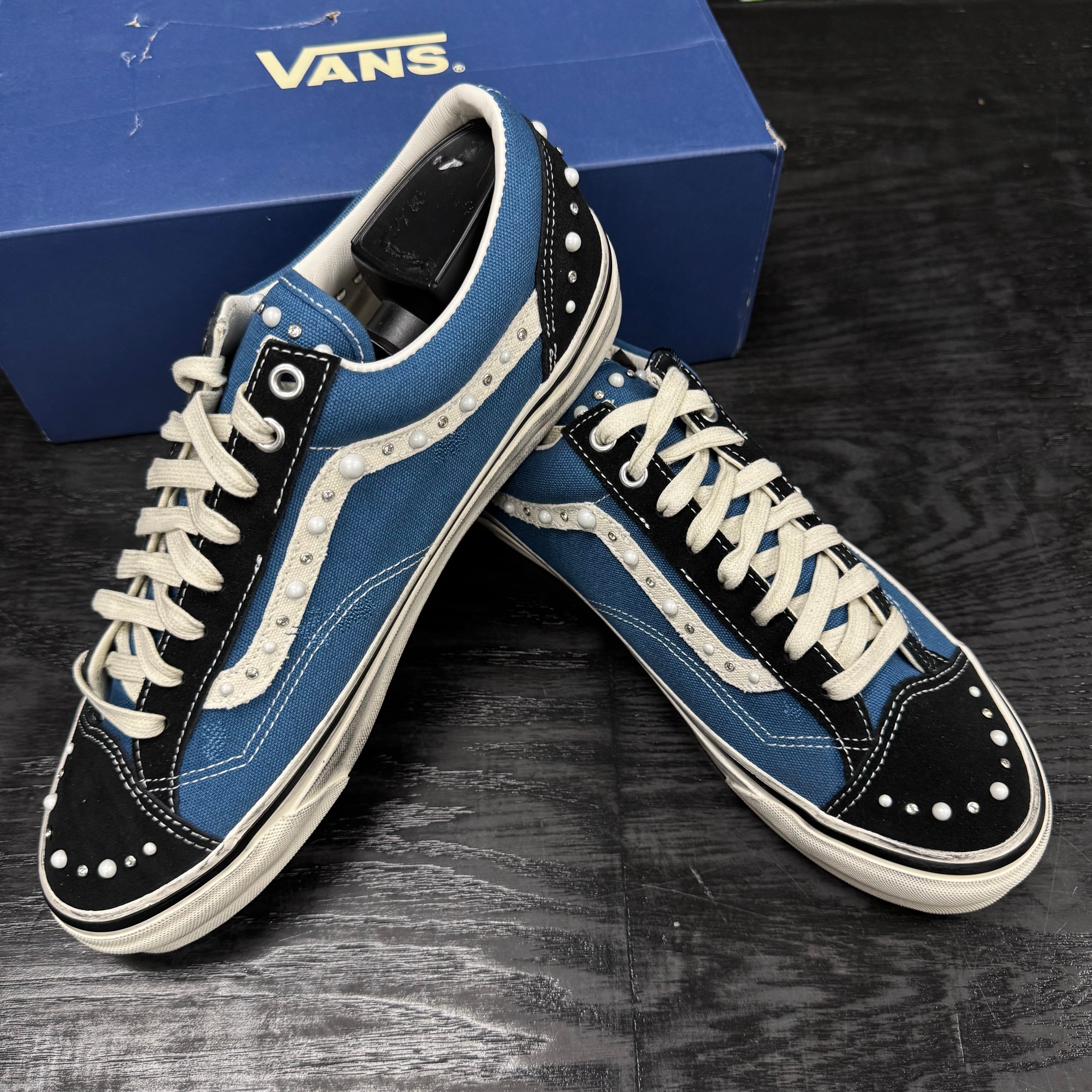 Vans LX Old Skool 36 Pearlized Pack Black Navy - Used - 4382