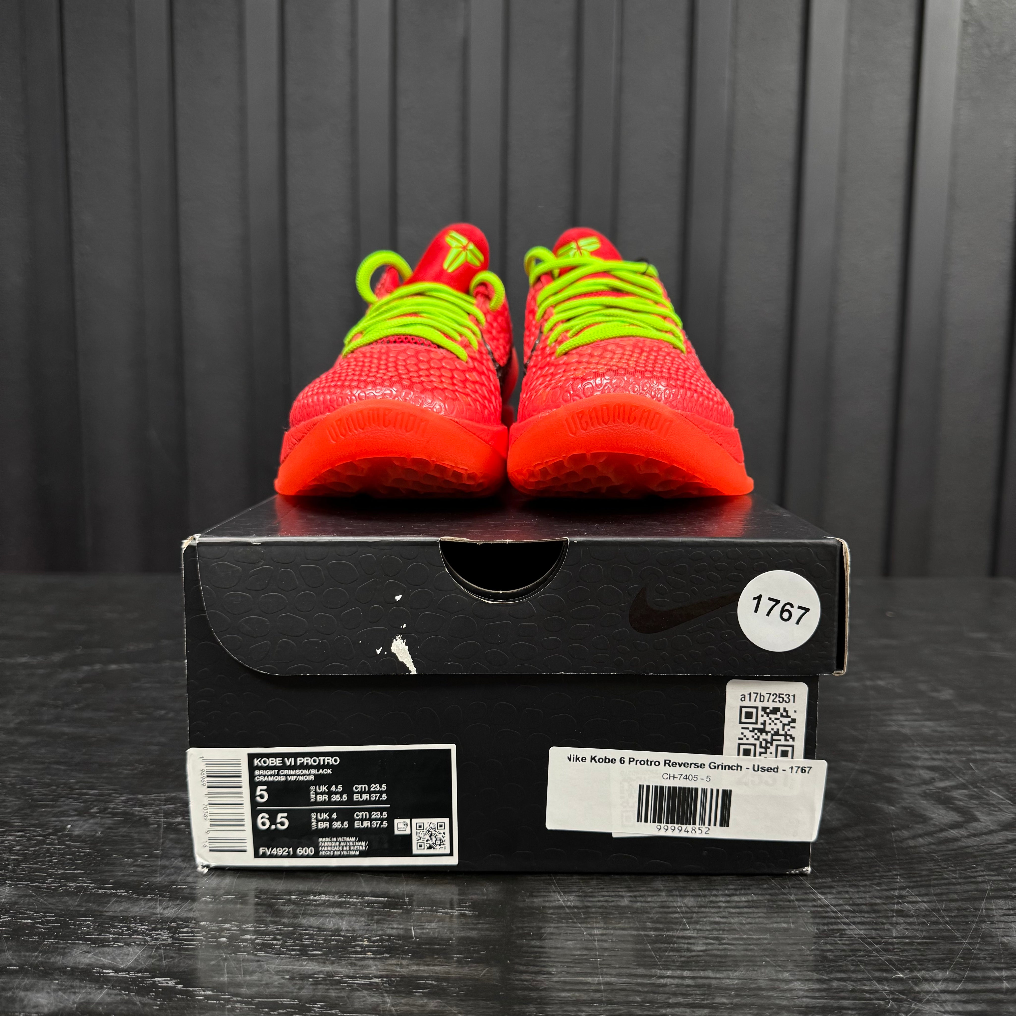 Nike Kobe 6 Protro Reverse Grinch - Used - 1767