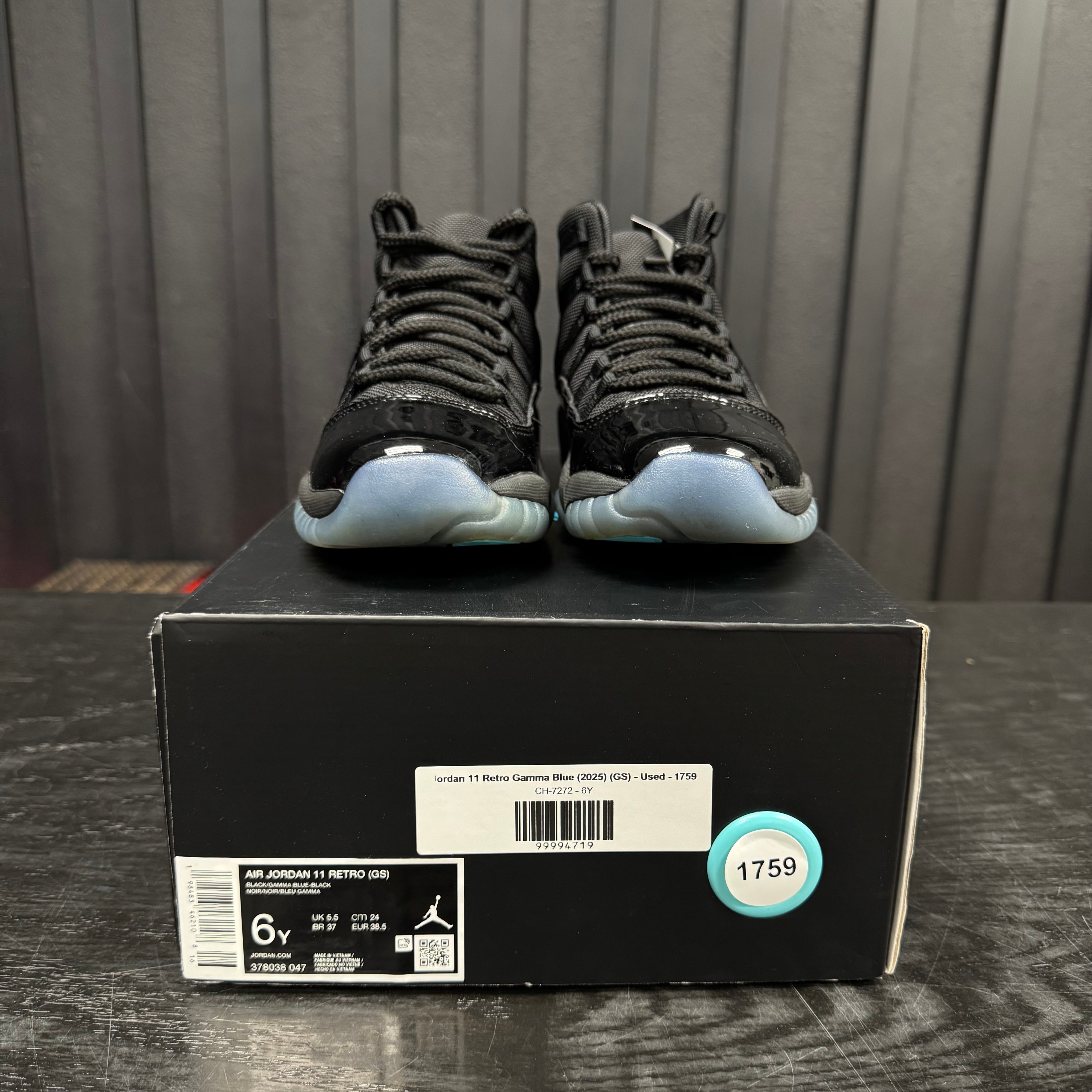 Jordan 11 Retro Gamma Blue (2025) (GS) - Used - 1759