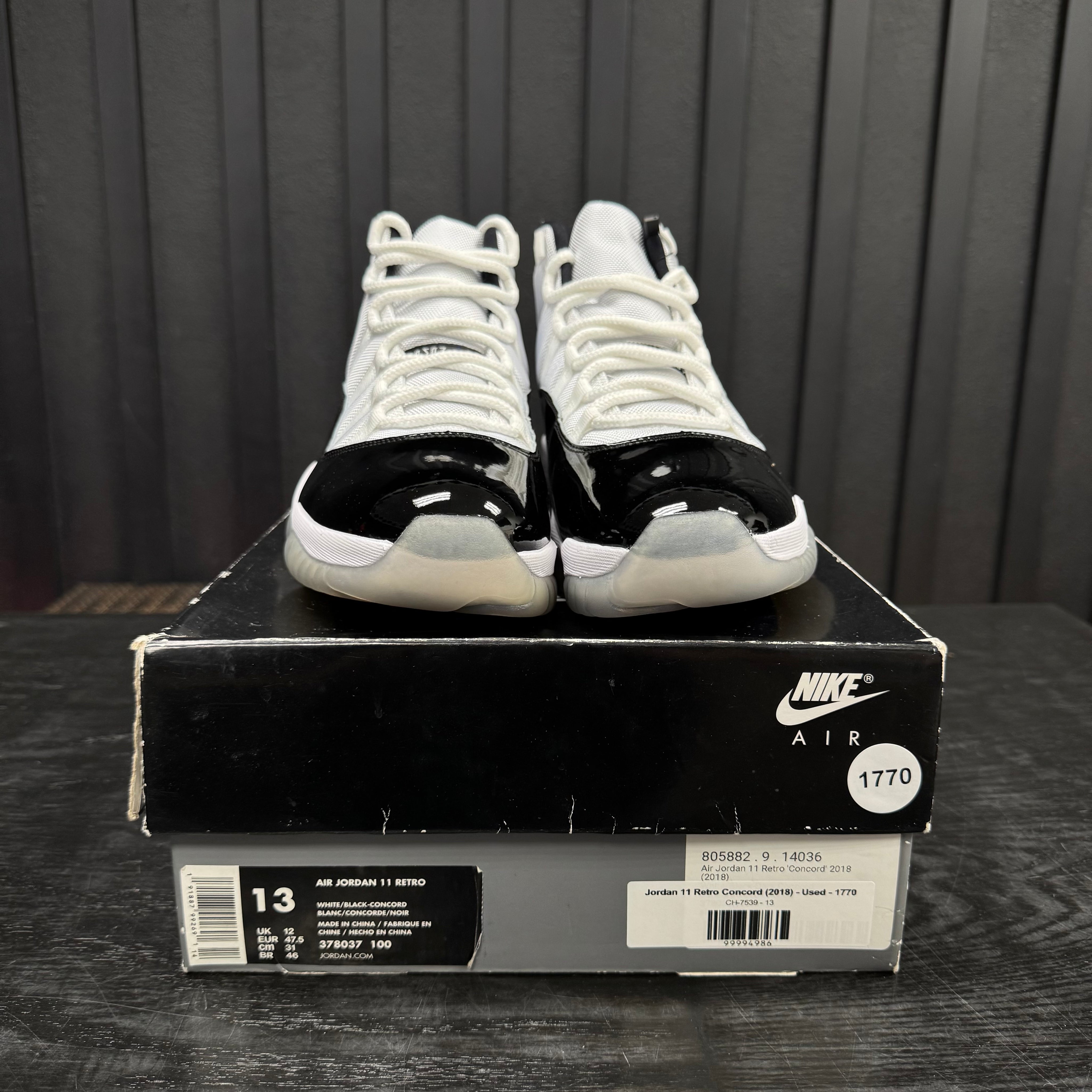 Jordan 11 Retro Concord (2018) - Used - 1770
