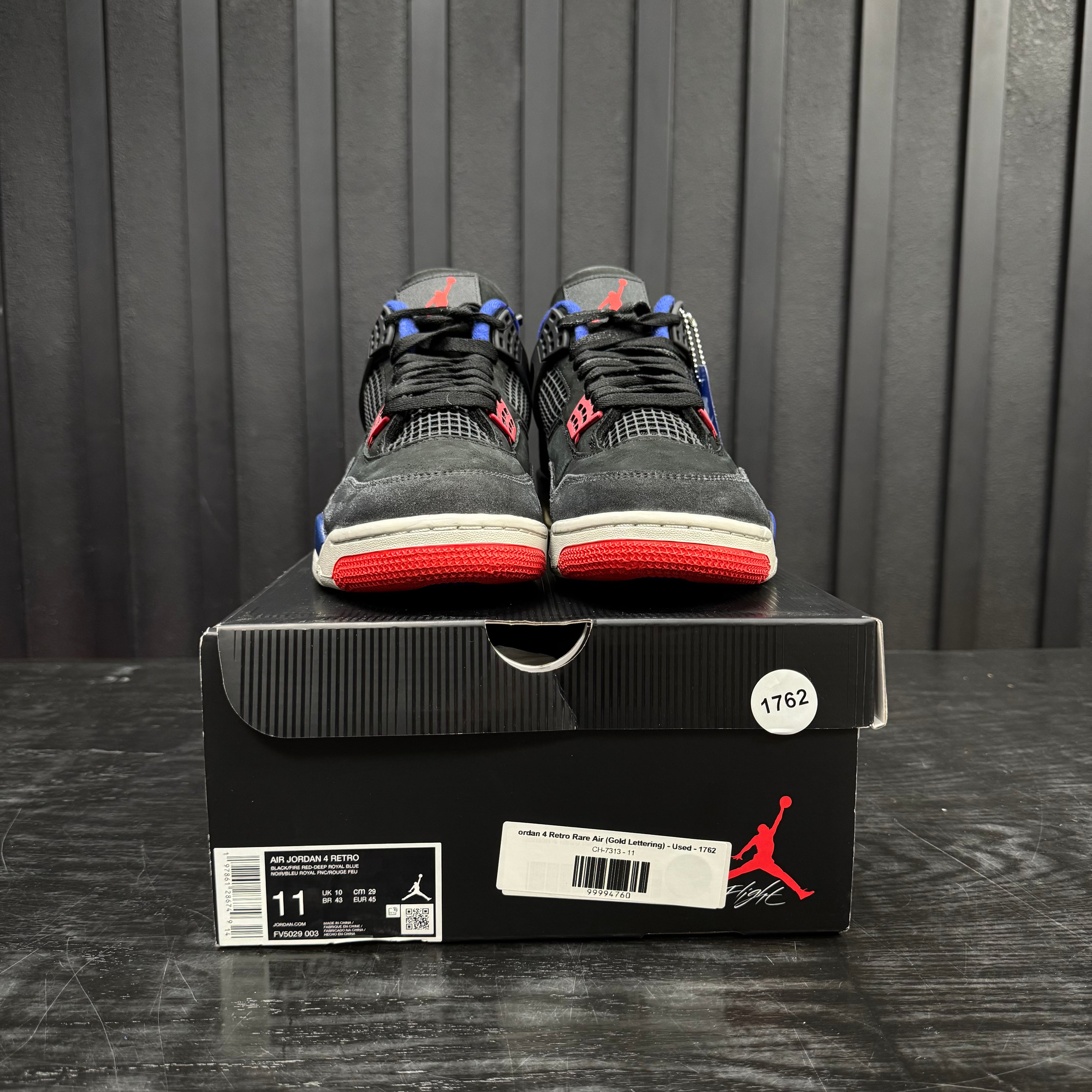 Jordan 4 Retro Rare Air (Gold Lettering) - Used - 1762